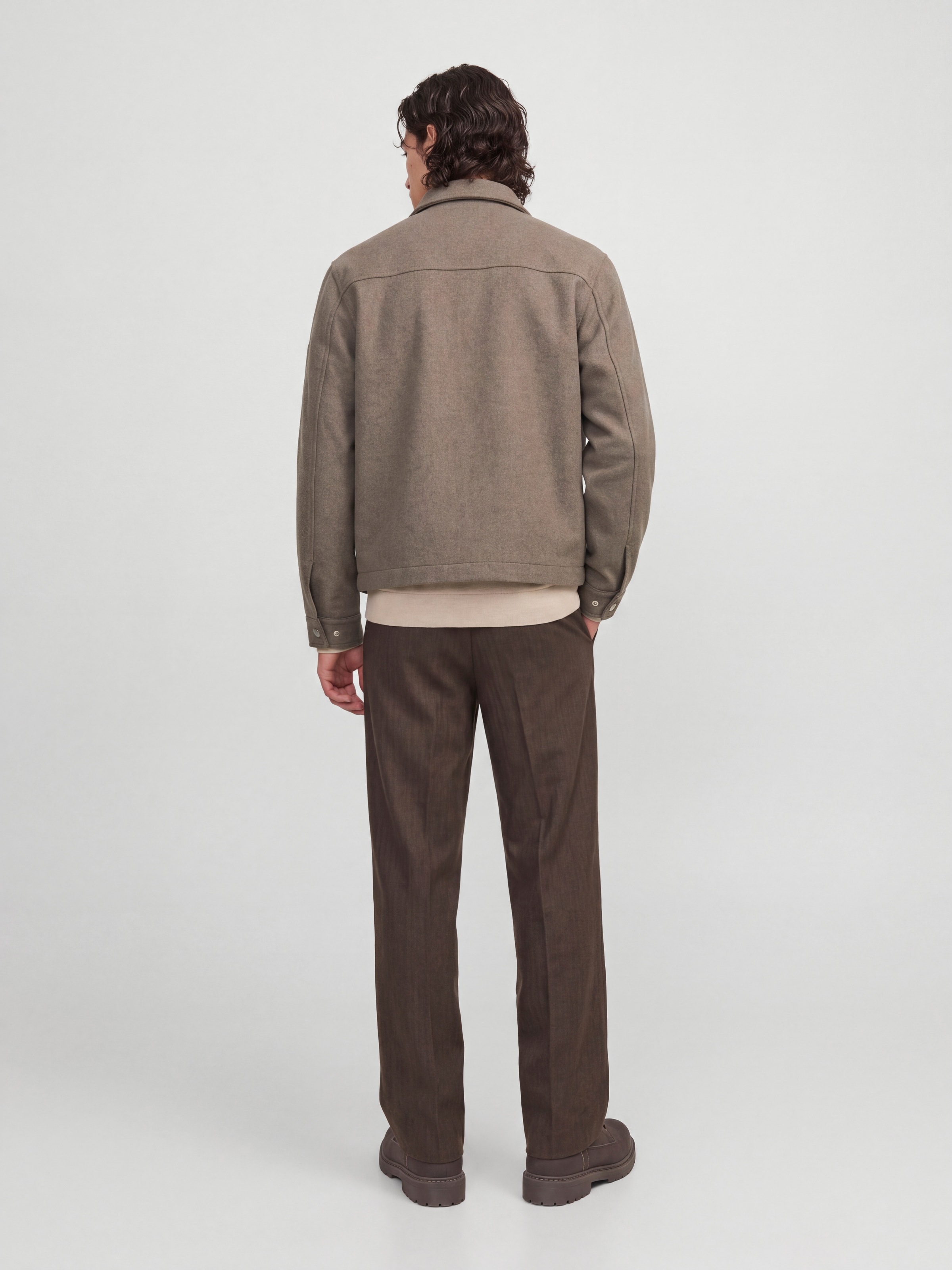 Jack & Jones Blouson »JPRBLUWAKEFIELD WOOL BLEND JACKET SN« Materialmix, mit Wollanteil