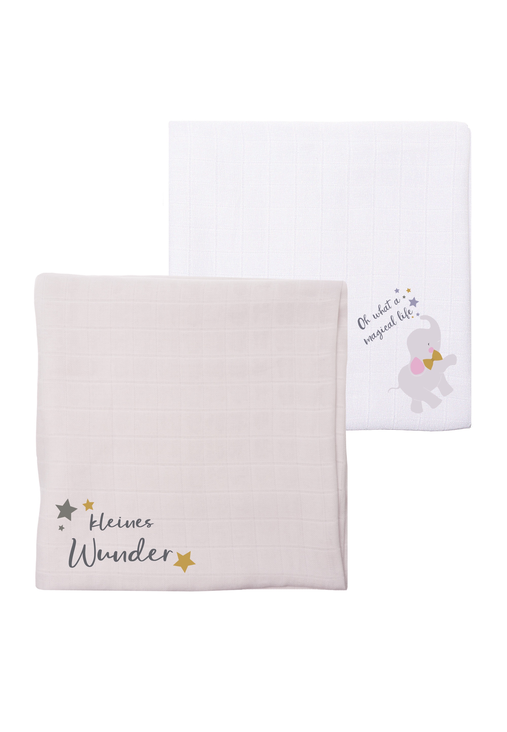 Liliput Spucktuch "kleines Wunder" 2 Stk. tlg. aus besonders weichem Material