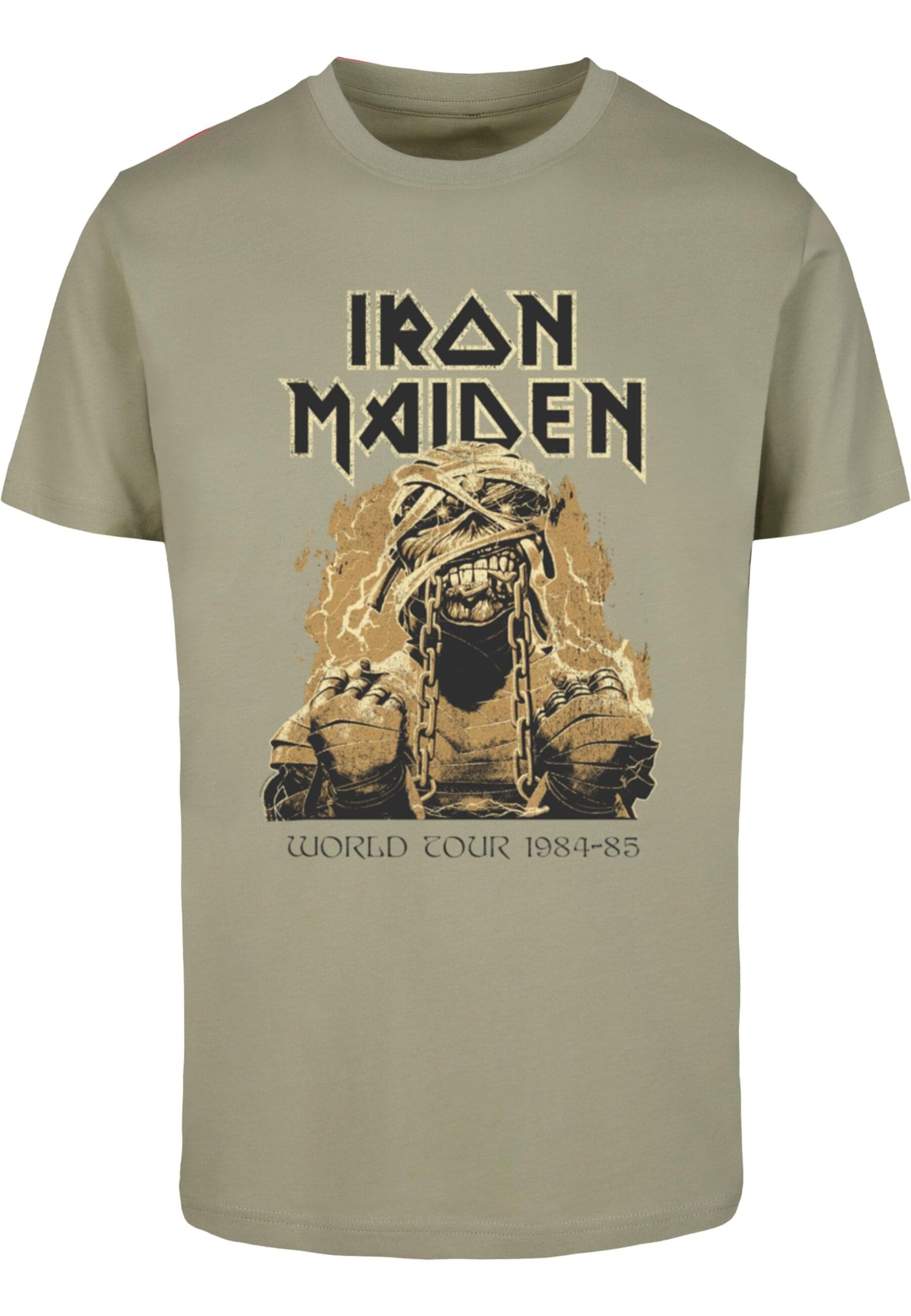 Merchcode T-Shirt "Merchcode Powerslave - Mummy World Tour 1984-85 T-Shirt" günstig online kaufen