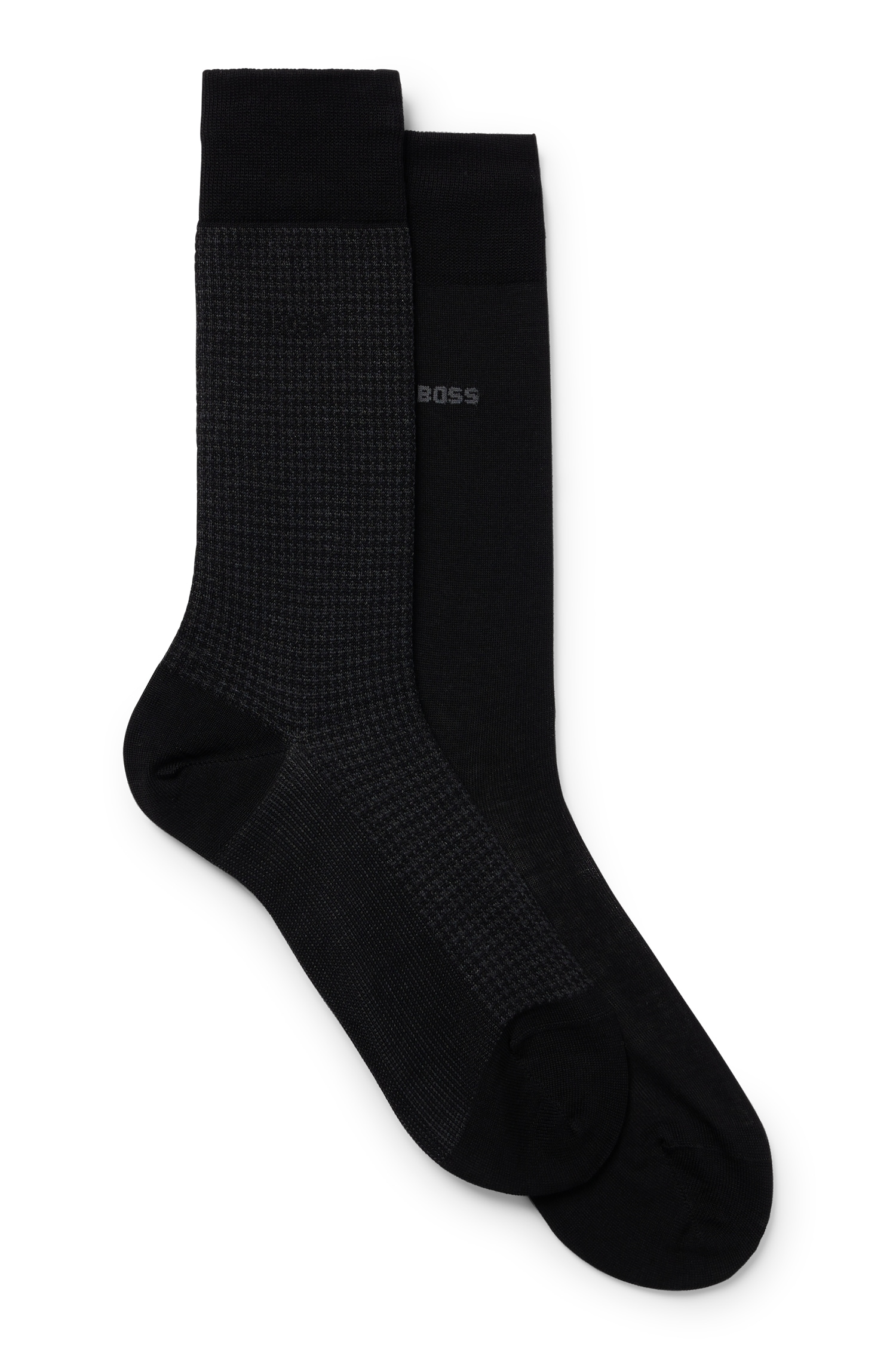 BOSS Socken "2P Houndstooth MC" Packung, 2er Pack, 2 Paar tlg. mit eingesti günstig online kaufen