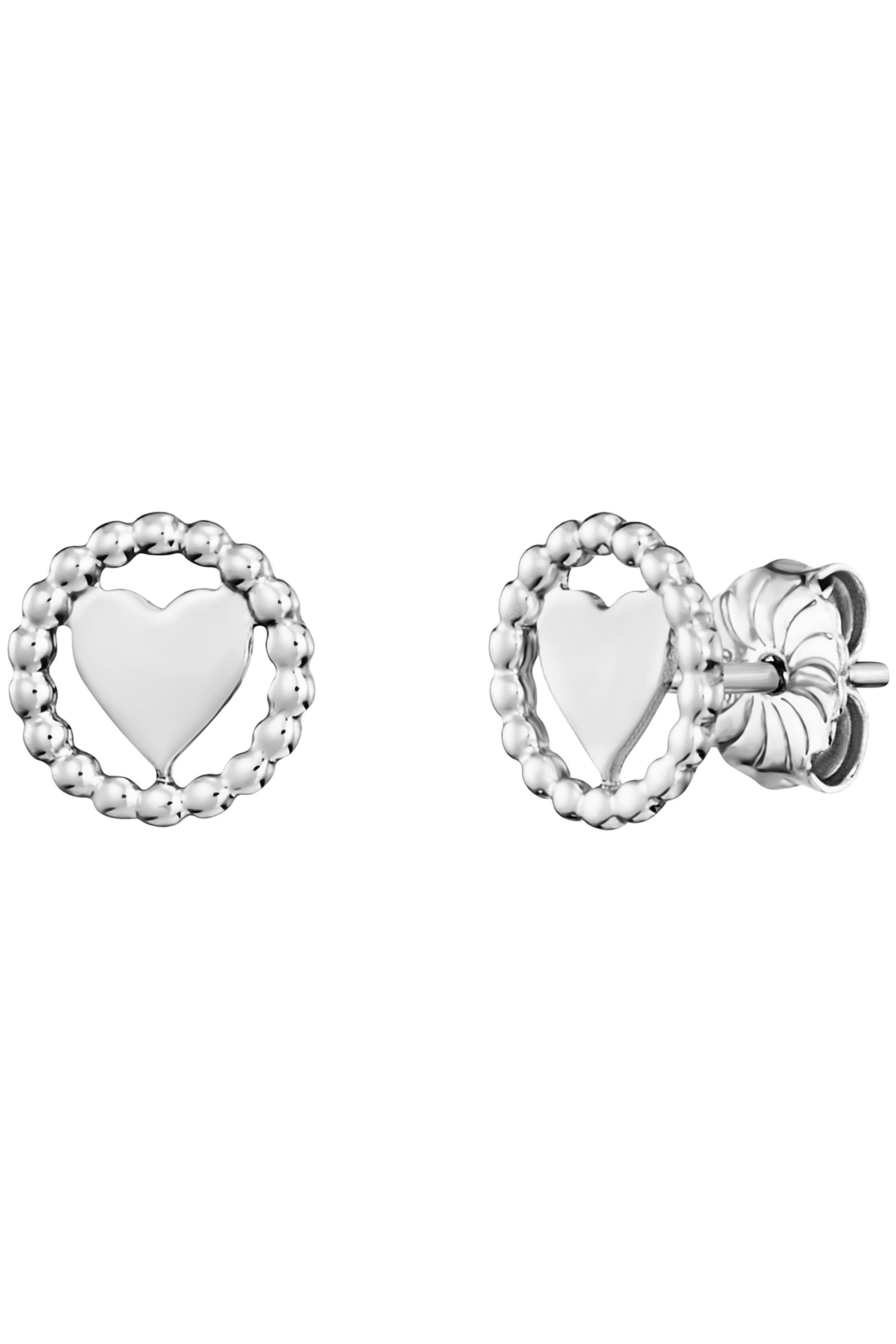 Julie Julsen Paar Ohrstecker »925/- Sterling Silber rhodiniert Herz«
