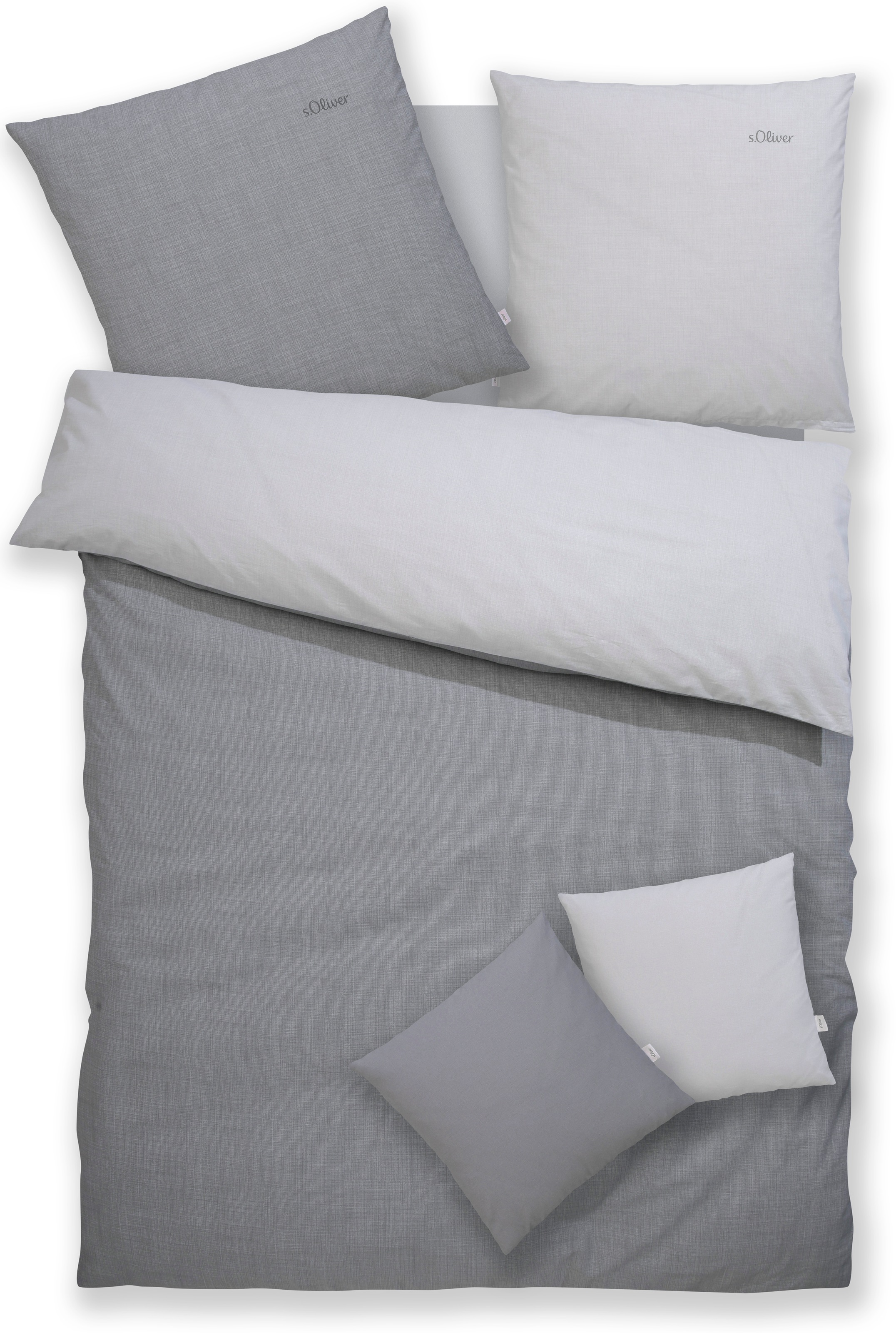 s.Oliver Wendebettwäsche "Melinda in Gr. 135x200 oder 155x220 cm" 2 Stk. Ma günstig online kaufen