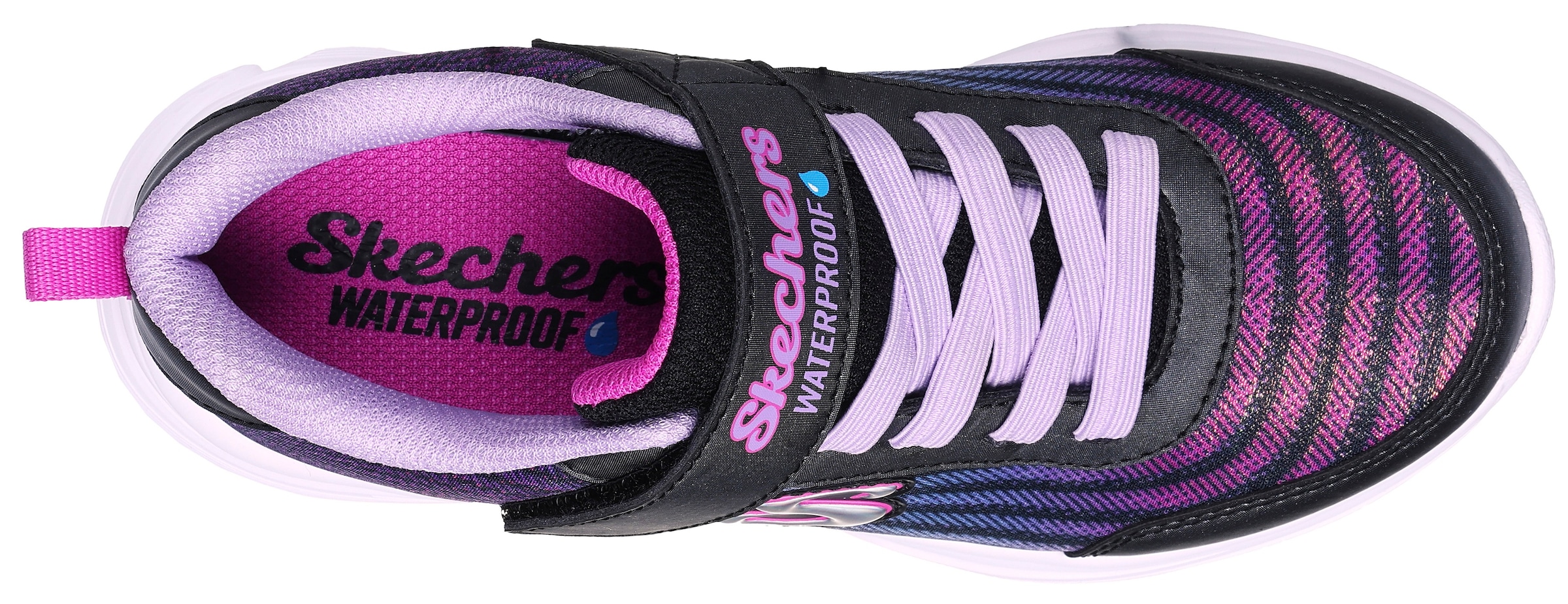 Skechers Slip-On Sneaker »WAVY LITES-HYDRO CRUSH«, Kindergarten Schuh, Klettschuh mit wasserabweisendem Finish