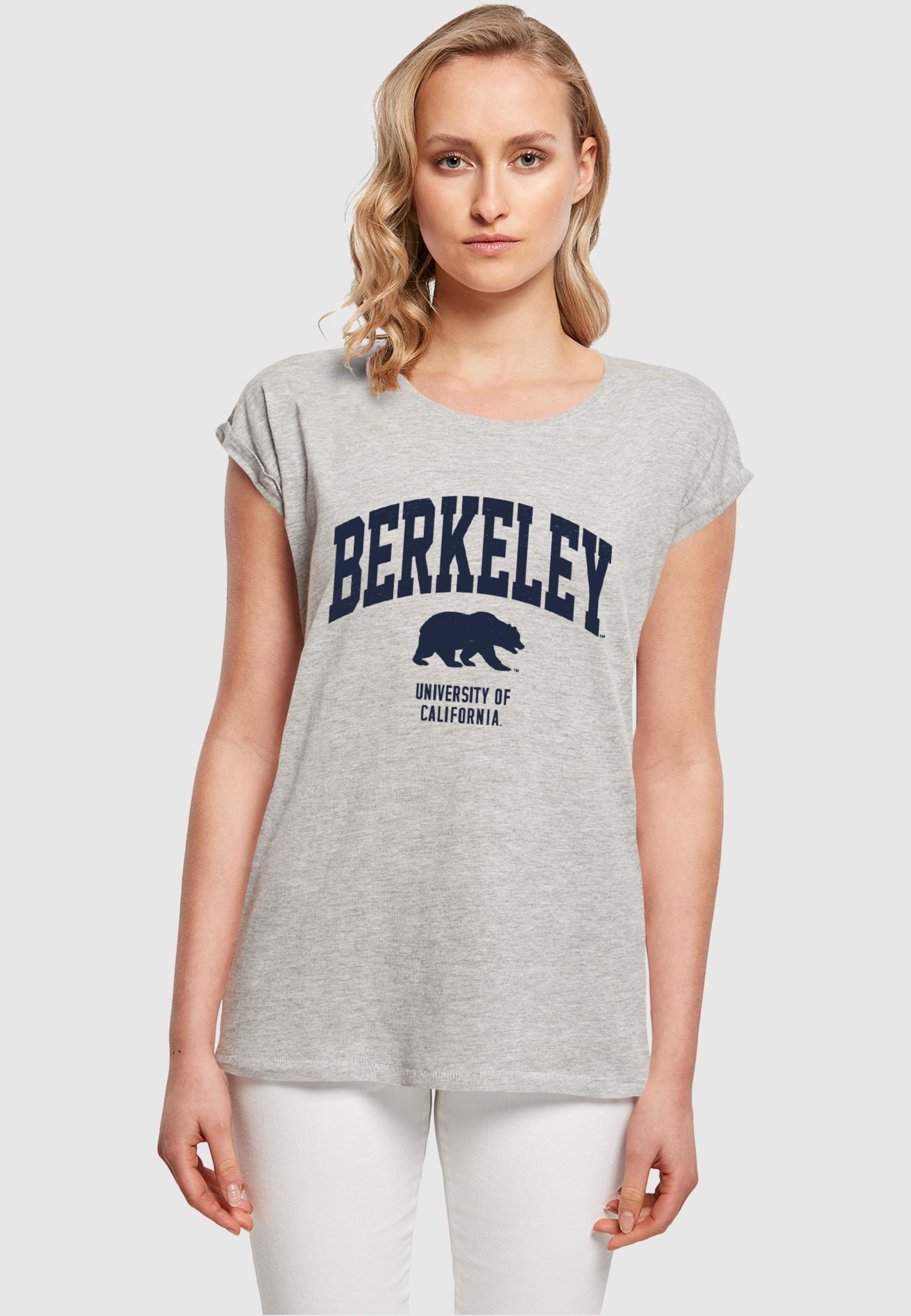 Merchcode T-Shirt »Merchcode Damen Ladies Berkeley University - Bear T-Shirt«, (1 tlg.)
