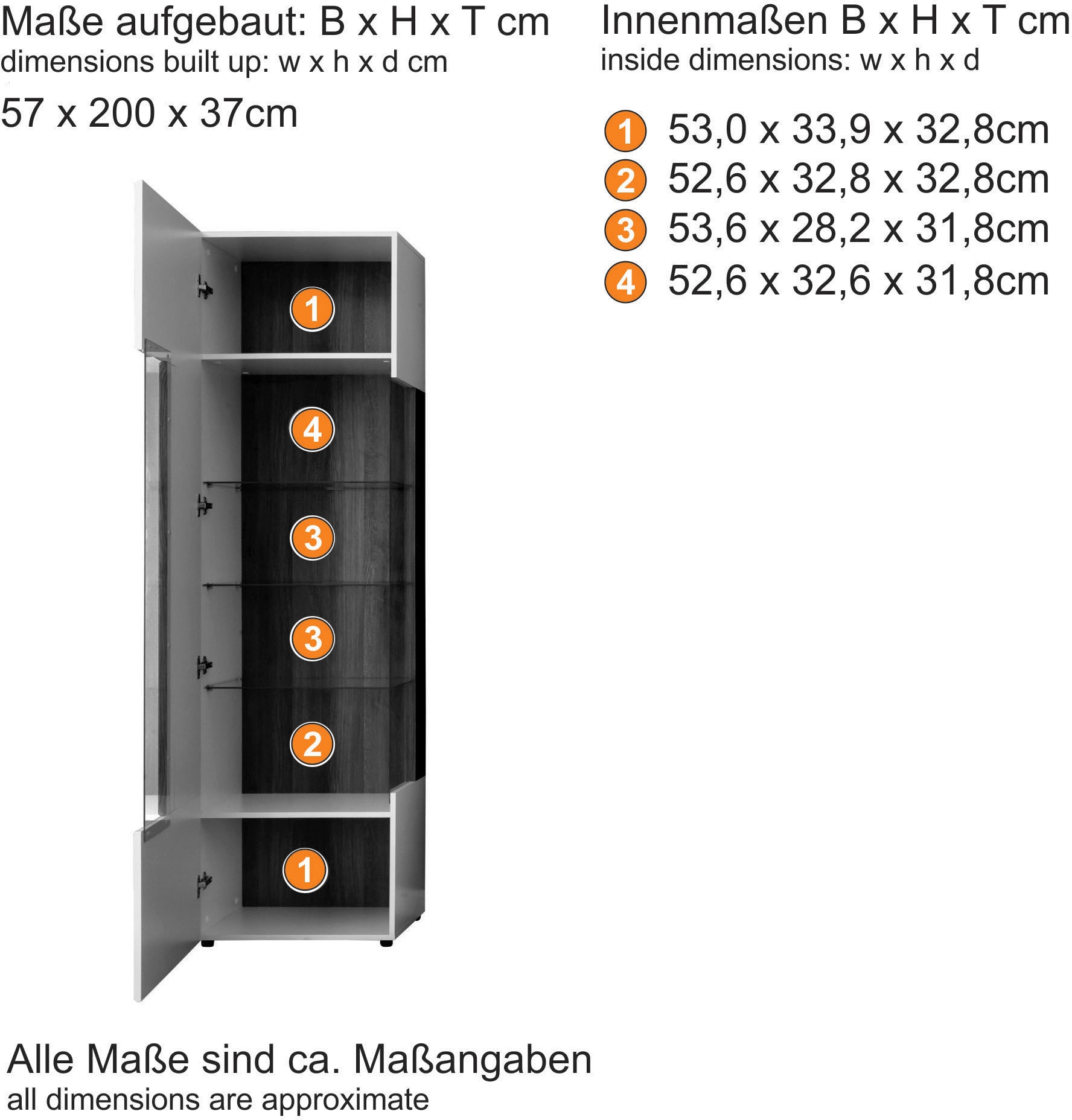 viele »Taormina«, INOSIGN BAUR Vitrine | Erweiterungsmöglichkeiten