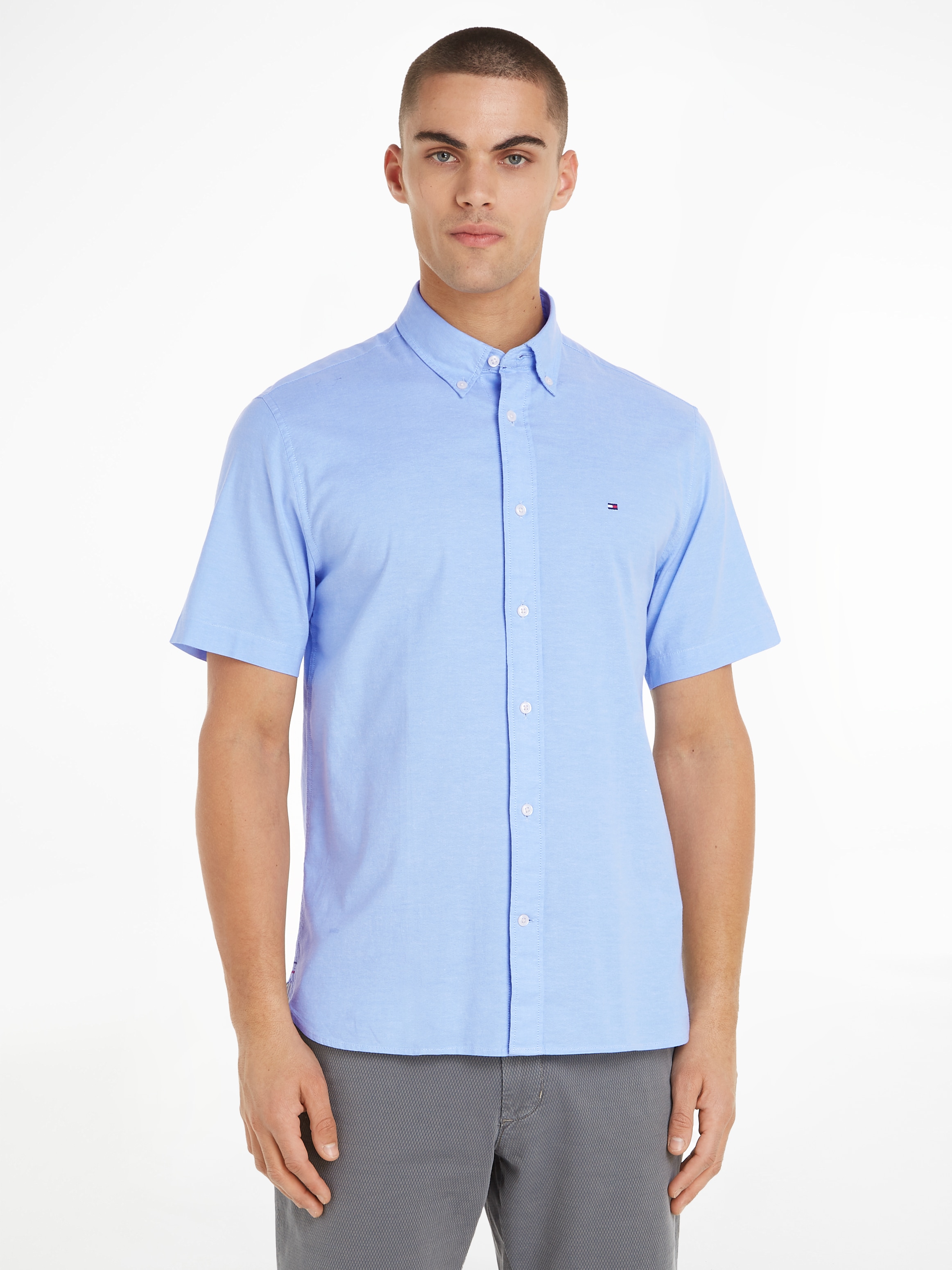 Tommy Hilfiger Kurzarmhemd "1985 FLEX OXFORD RF SHIRT" günstig online kaufen