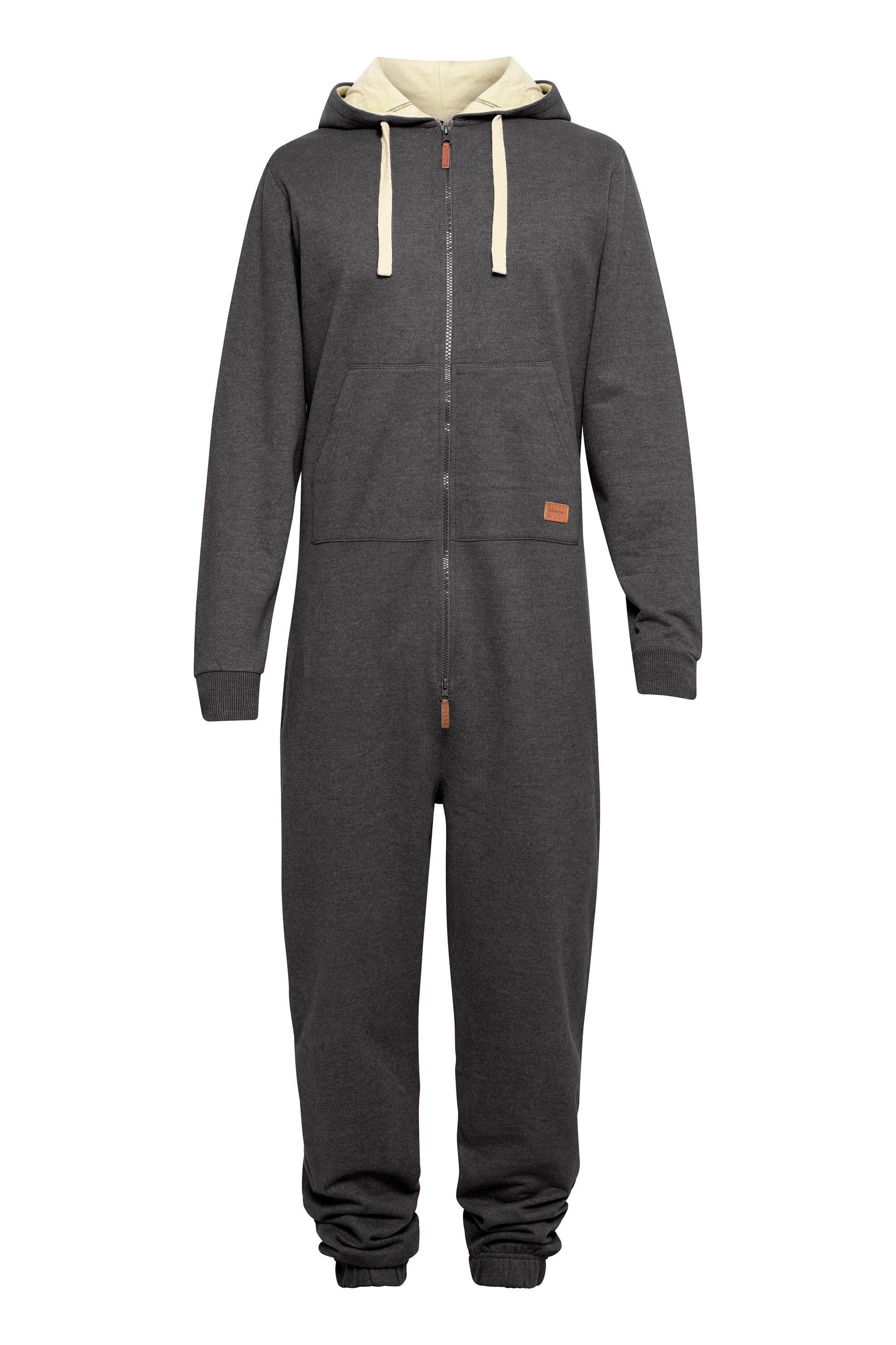 BLEND Herren Overall "Overall BHSalinho", Gr. M, grau, Obermaterial: 60% Baumwolle CO. 40% Polyester PES., Overalls
