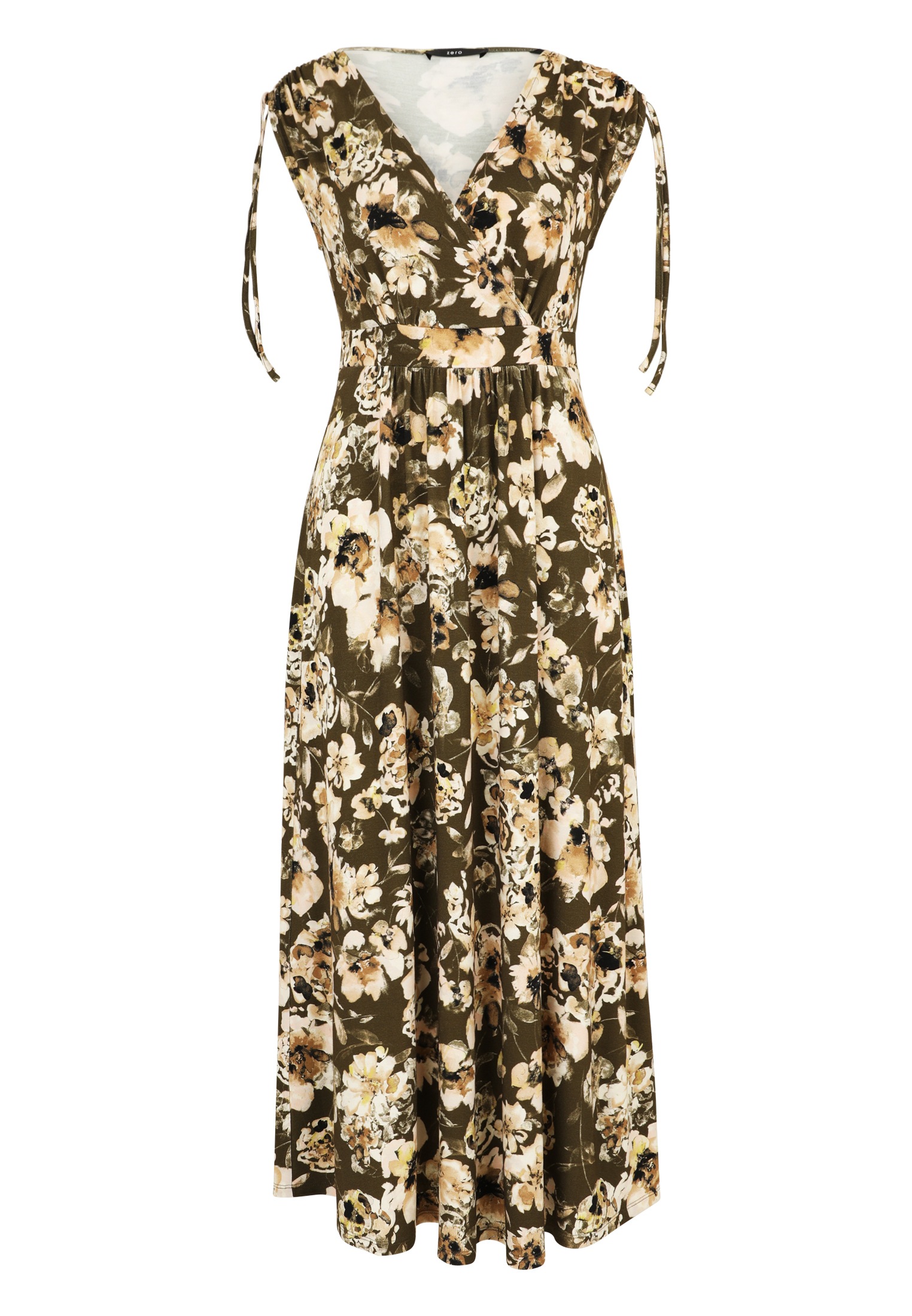 Zero Jerseykleid "zero Jerseykleid mit Blumenmuster", Wickeldesign günstig online kaufen