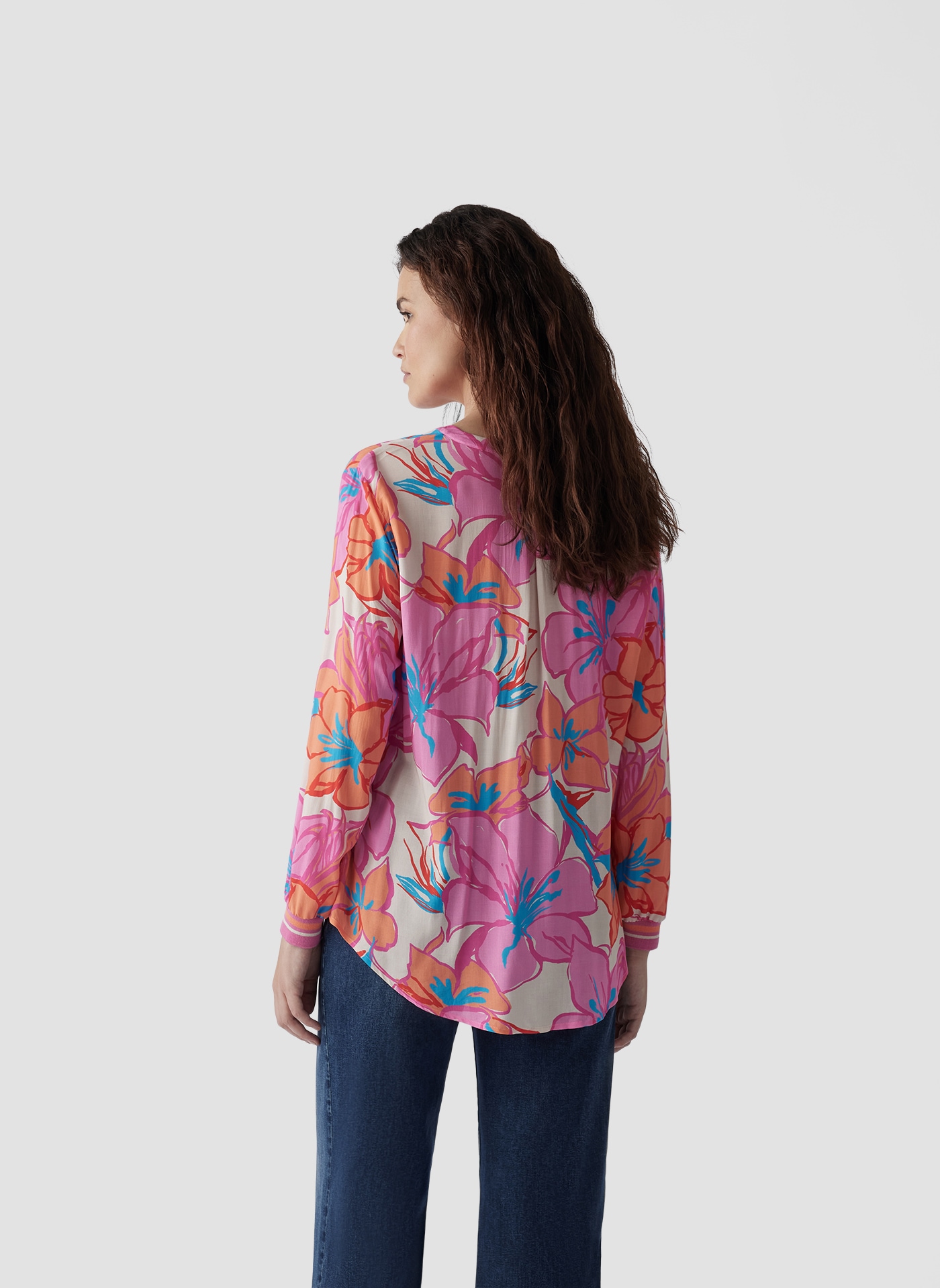LeComte Klassische Bluse »LeComte Farbenfrohe Bluse mit floralem Print«