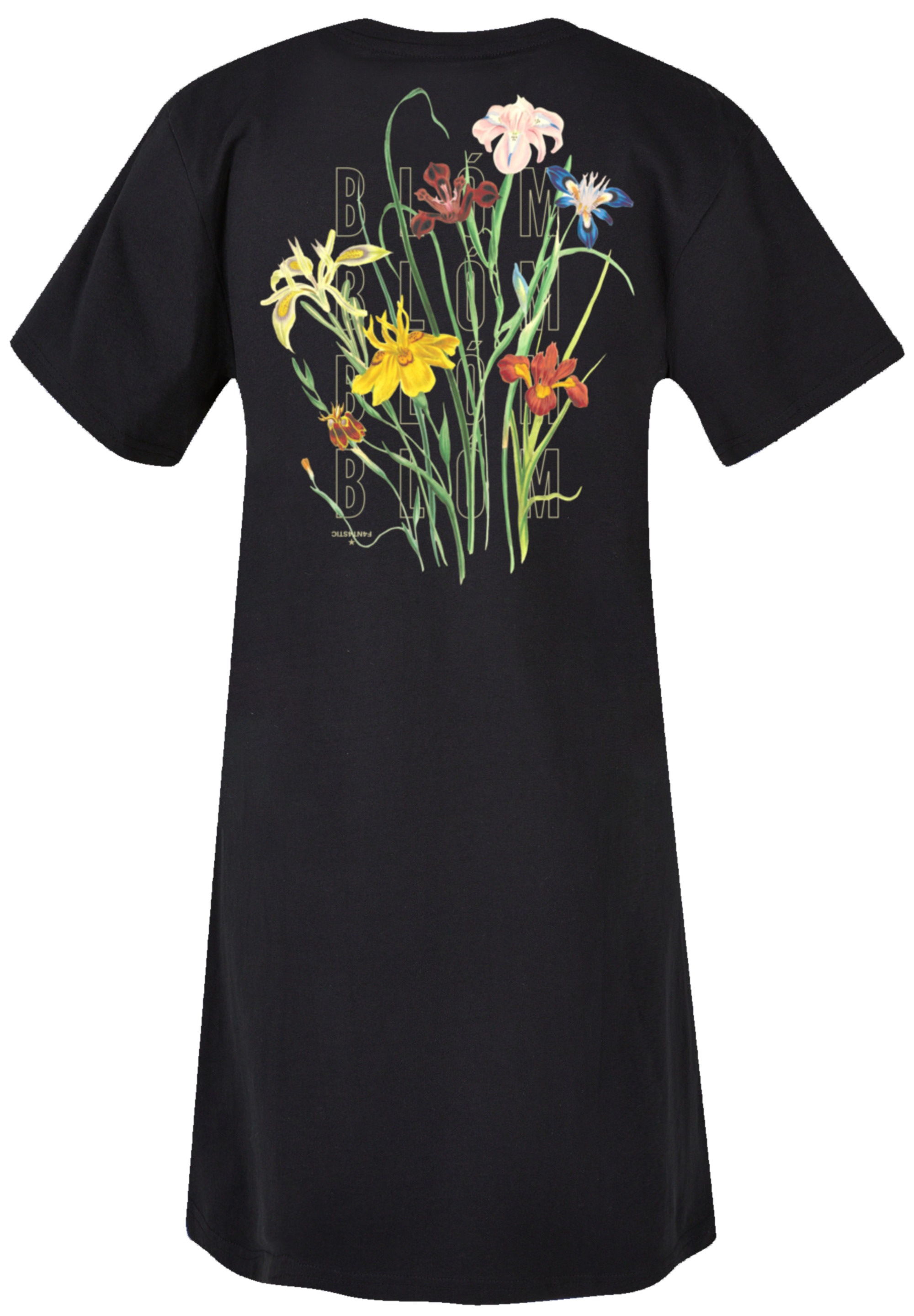 F4NT4STIC Shirtkleid "Blóm Blumenstrauss T-Shirt Kleid" Ohne Taschen Print günstig online kaufen