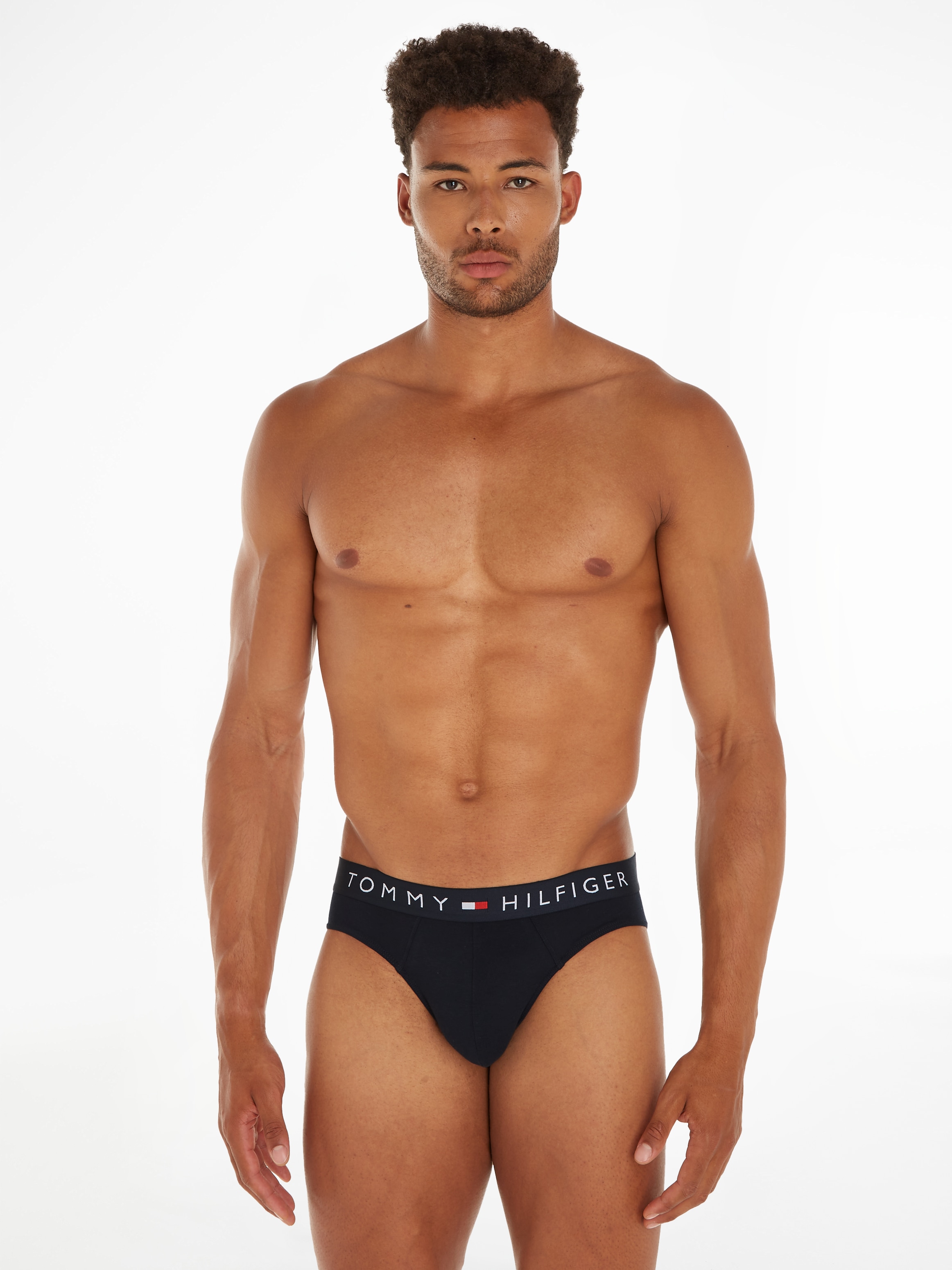 Tommy Hilfiger Underwear Slip »TH-3P BRIEF«, (Packung, 3er), mit Tommy Hilfiger Logoschriftzug