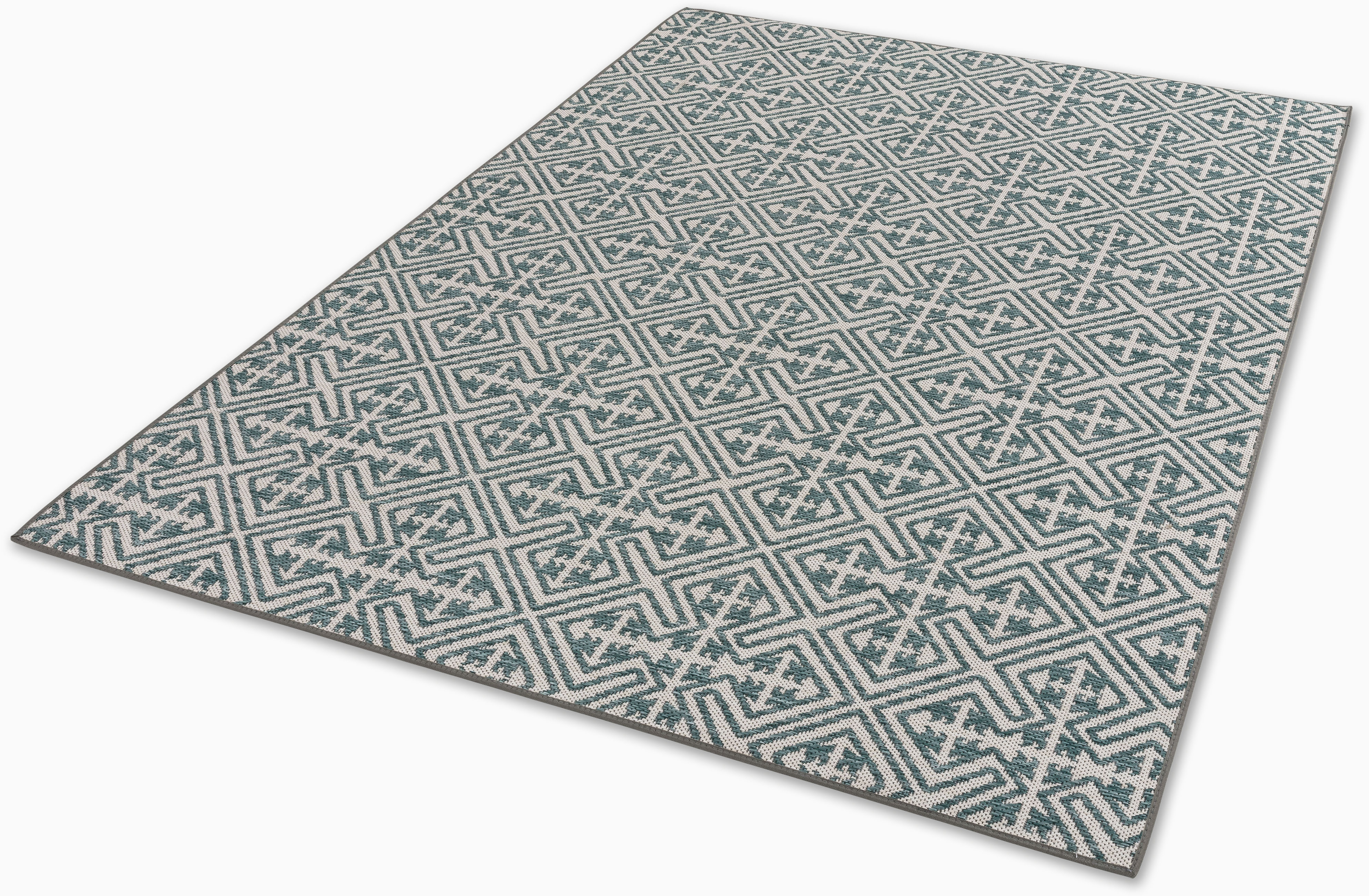 SCHÖNER WOHNEN-Kollektion "Parkland 6351 222" rechteckig 5 mm Höhe In- und Outdoor geeignet, eleganter Flachflorteppich