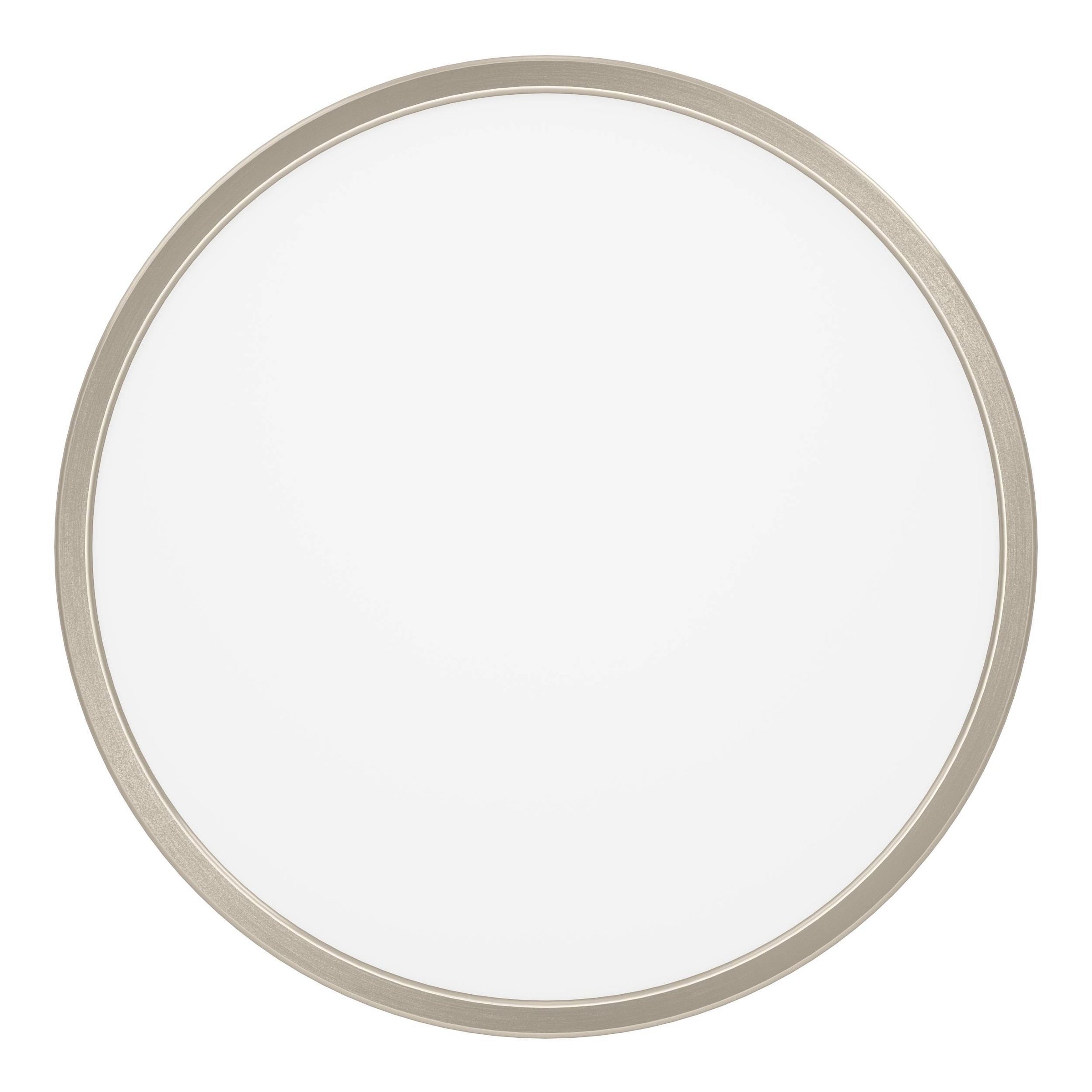 EGLO Aufbauleuchte »Fueva 6 Aufbaulampe, Metall und Kunststoff, silber, weiß, Deckenlampe« LED-Modul 1 Stk. Kaltweiß | Neutralweiß | Warmweiß Aufbauleuchte - H2,5 x Ø38,9 cm - nickel-matt - 17W inkl.