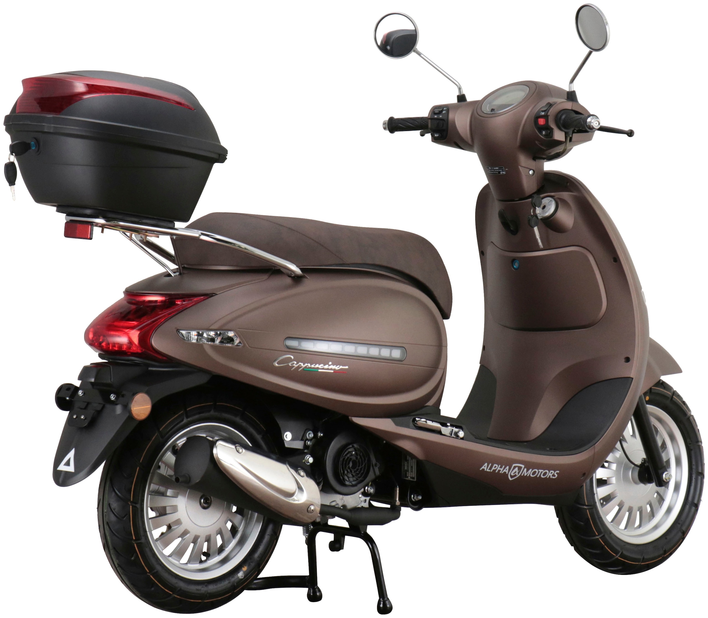 Alpha Motors Motorroller »Cappucino«, 50 cm³, 45 km/h, Euro 5, 2,99 PS,  inkl. Topcase auf Rechnung | BAUR