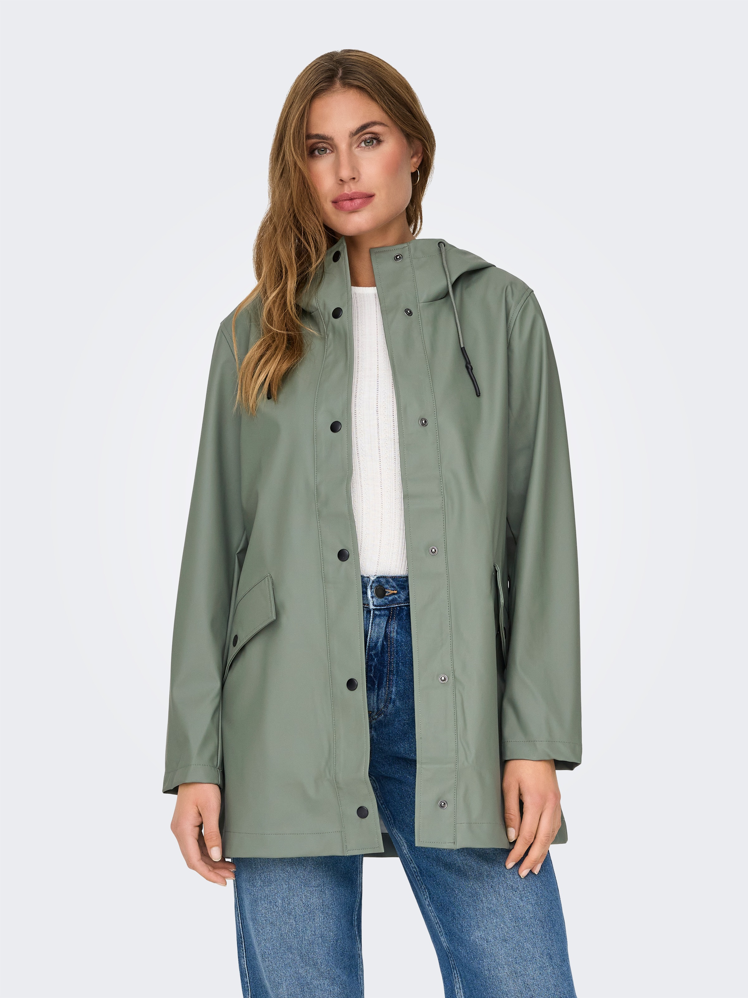ONLY Kurzmantel "ONLELISA RAINCOAT OTW NOOS" beschichtete Qualität günstig online kaufen