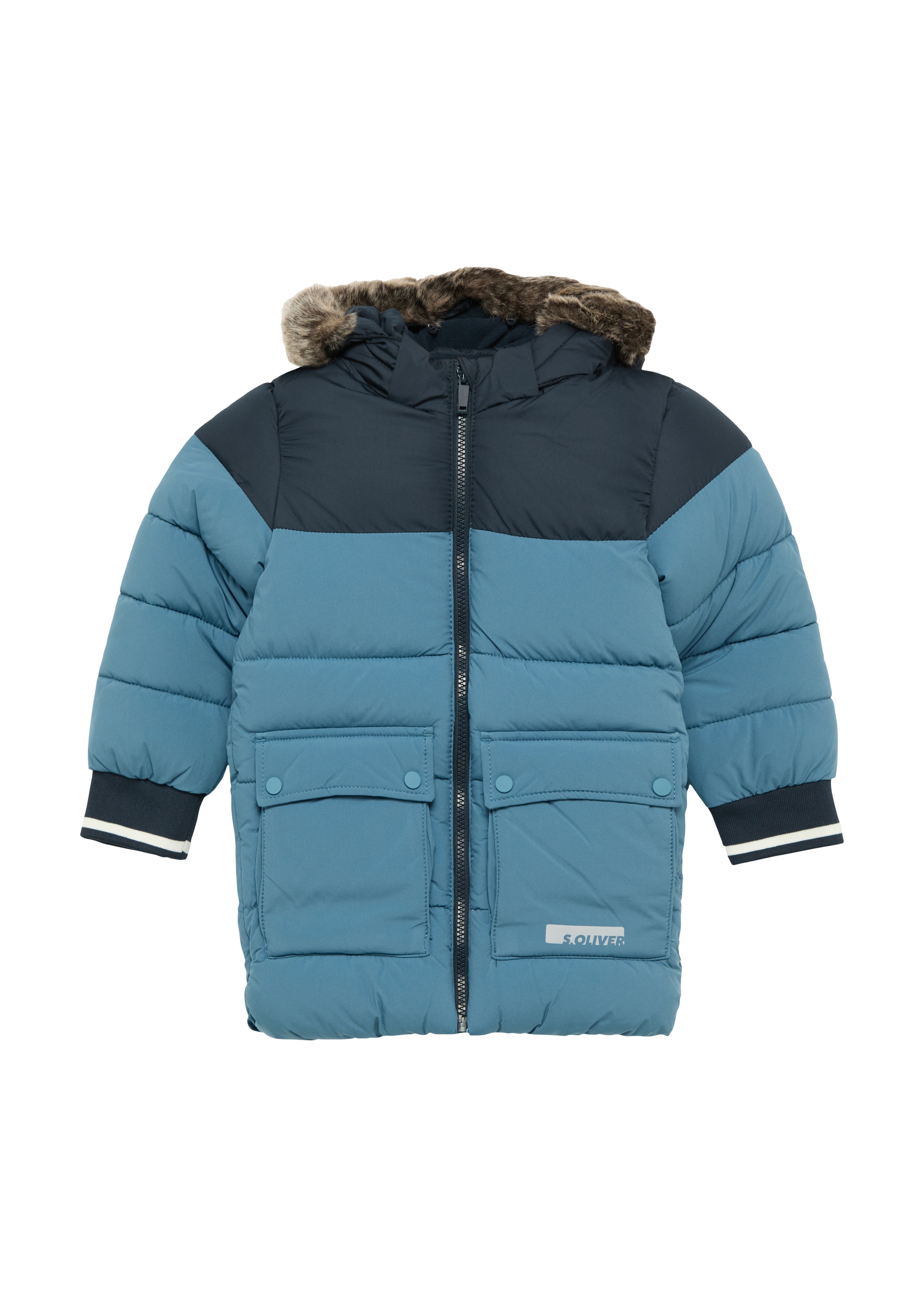 s.Oliver Junior Outdoorjacke, mit Kapuze, mit Kapuze