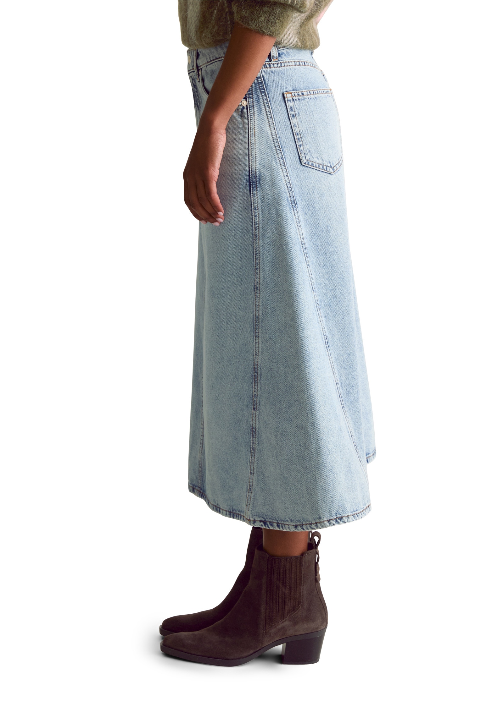 Marc O'Polo DENIM Jeansrock »aus Denim mit europäischen Brennnesselfasern«