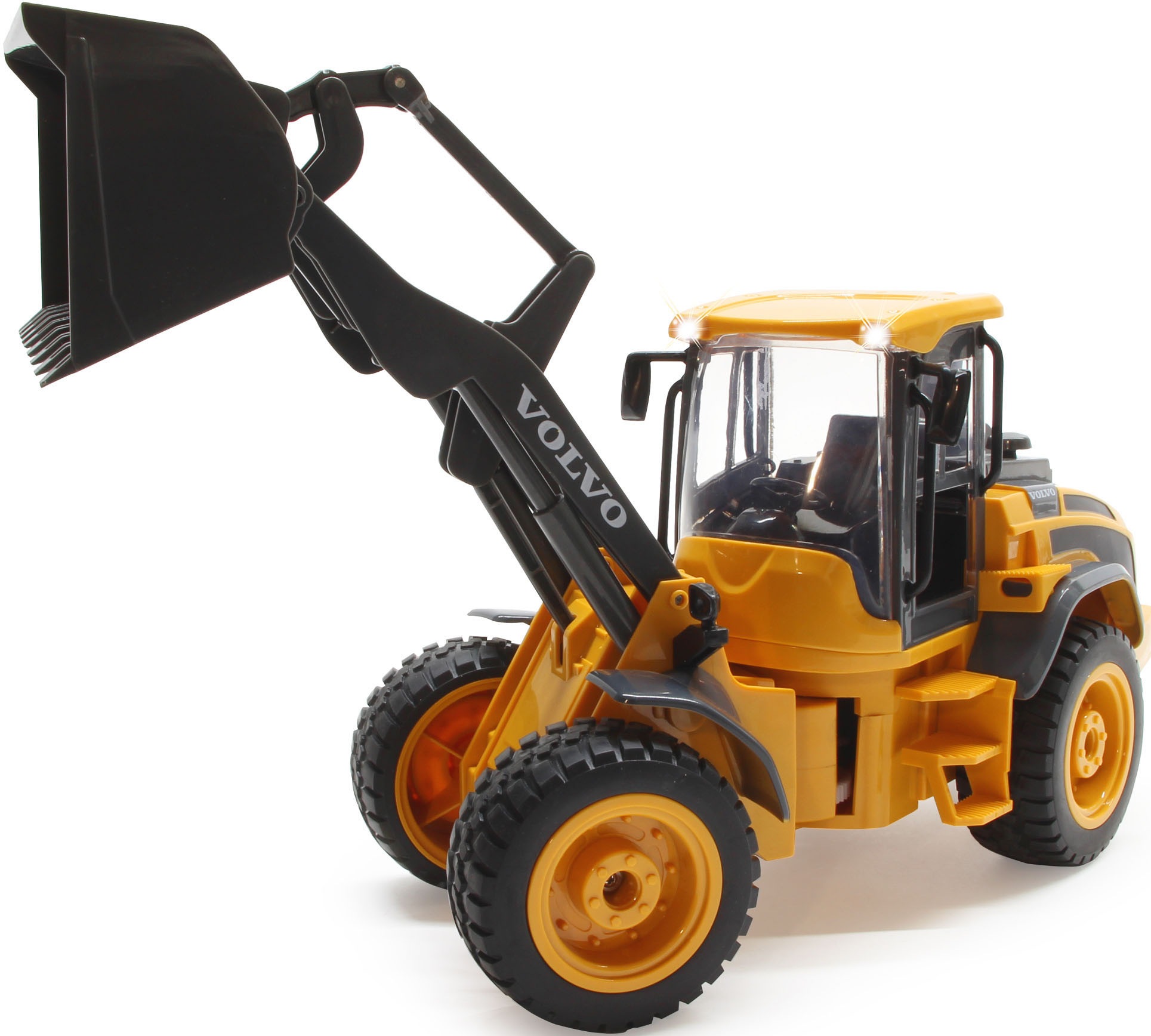 RC-Bagger JAMARA "Radlader Volvo L50 1:16 2,4GHz", gelb, Fernlenkfahrzeuge, KinderB:14cm H:19cm, Kunststoff, B:14cm H:19cm 2
