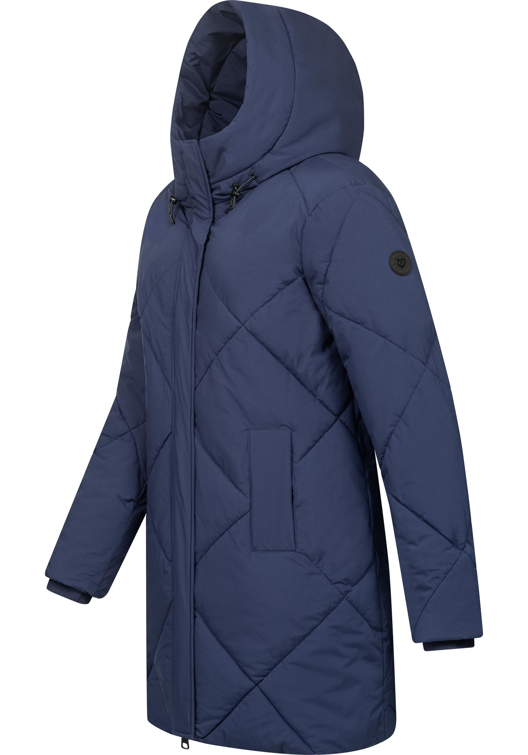 Ragwear Steppmantel »Diamanta«, Wasserdichter Damen Kurzmantel mit Kapuze