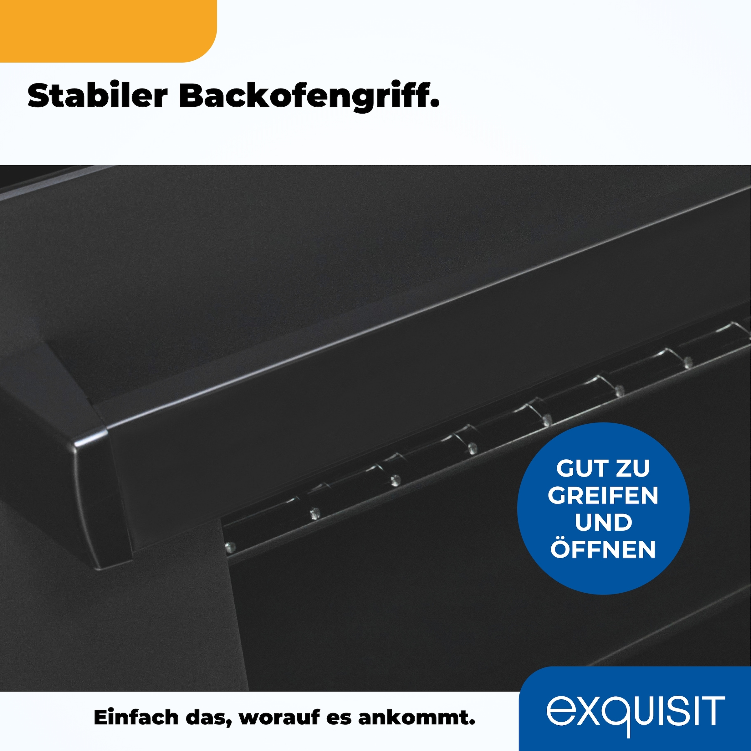 exquisit Einbaubackofen »EBE367-U-120 mattschwarz«