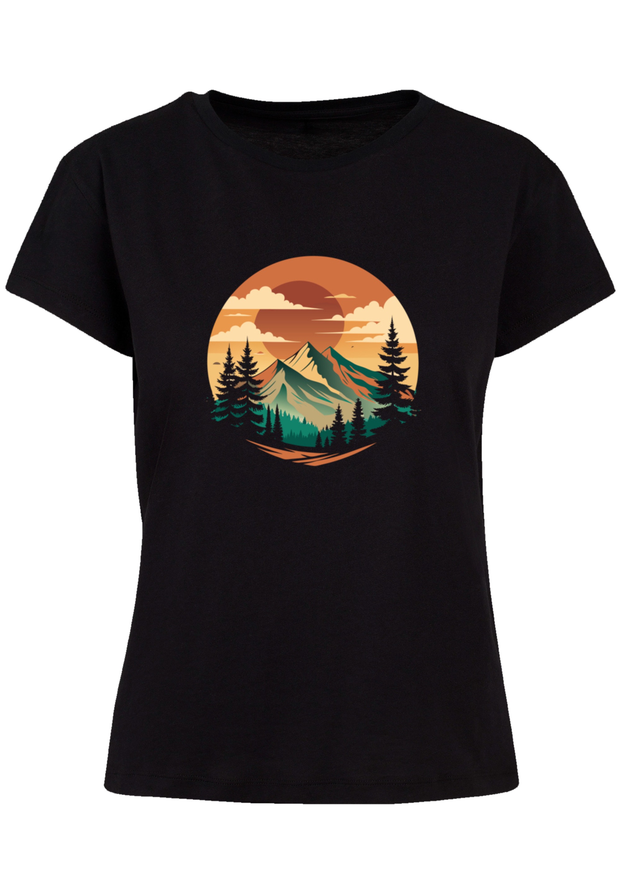 F4NT4STIC T-Shirt "Sonnenuntergang Berglandschaft", Premium Qualität günstig online kaufen