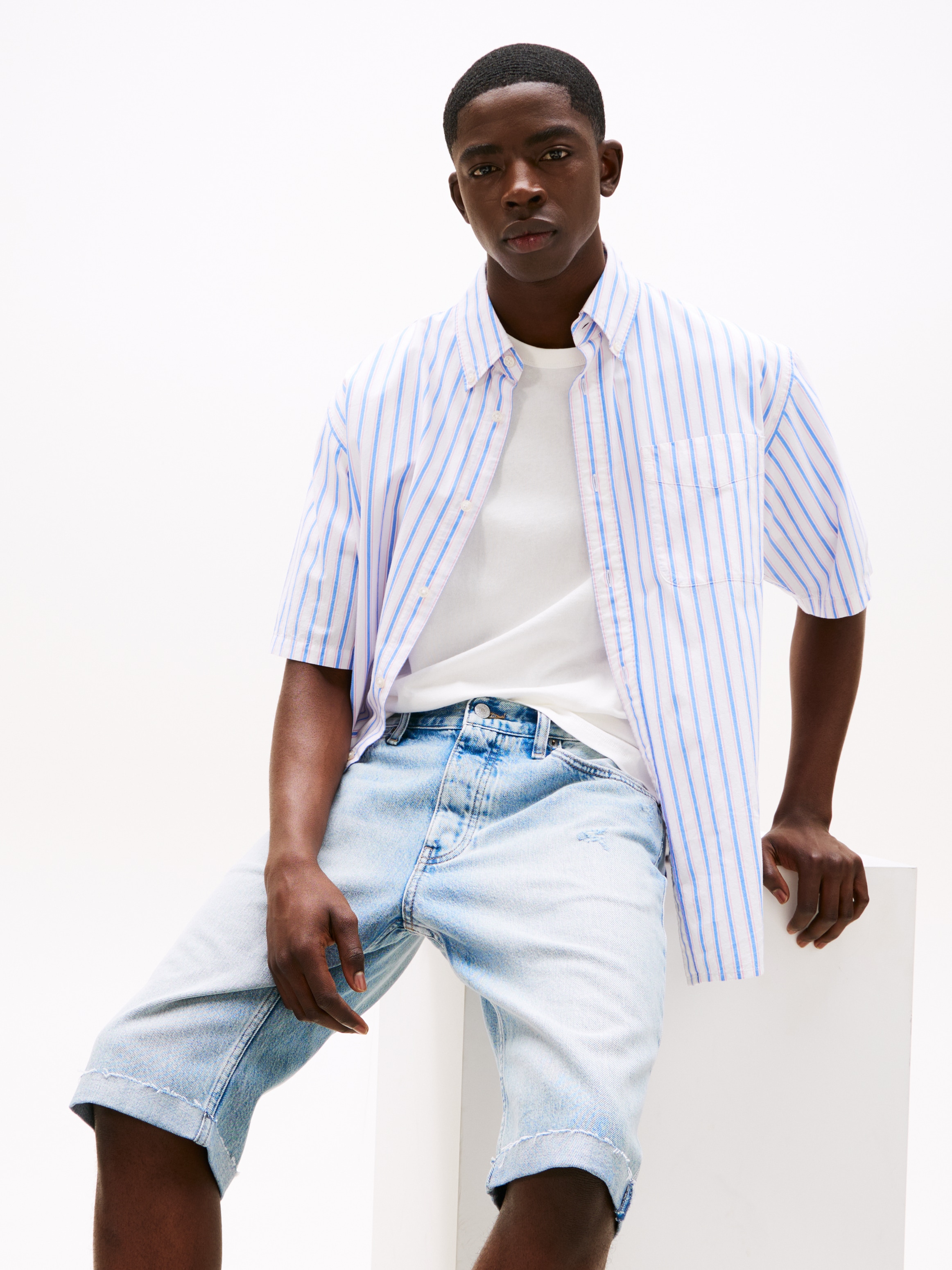 Tommy Jeans Jeansshorts »RYAN SHORT CBF«, Mit Gürtelschlaufen