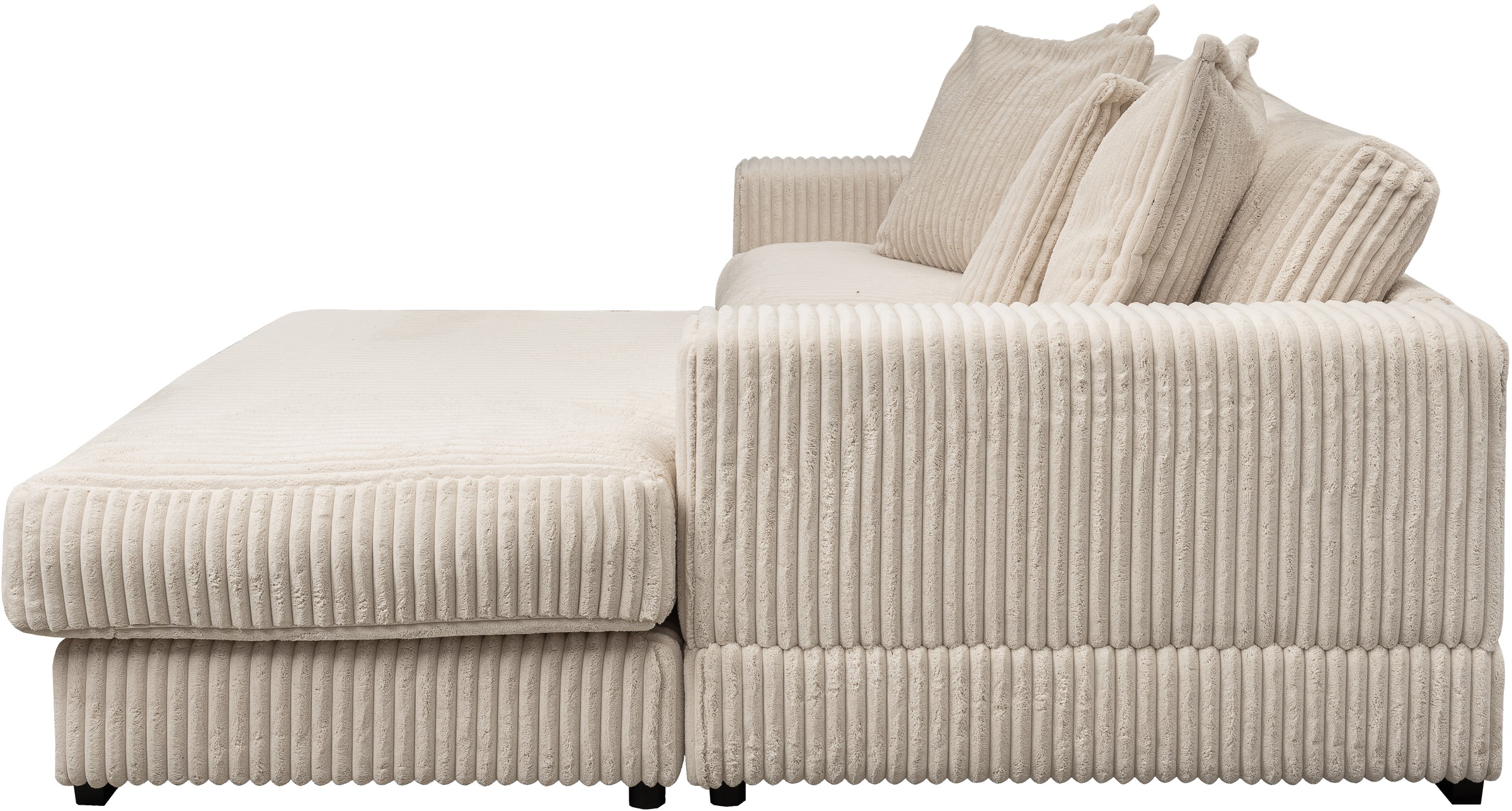WERK2 Ecksofa »Eldorado L-Form«, Design Ecksofa, besonders weicher Sitzkomfort, extra breite Ottomane