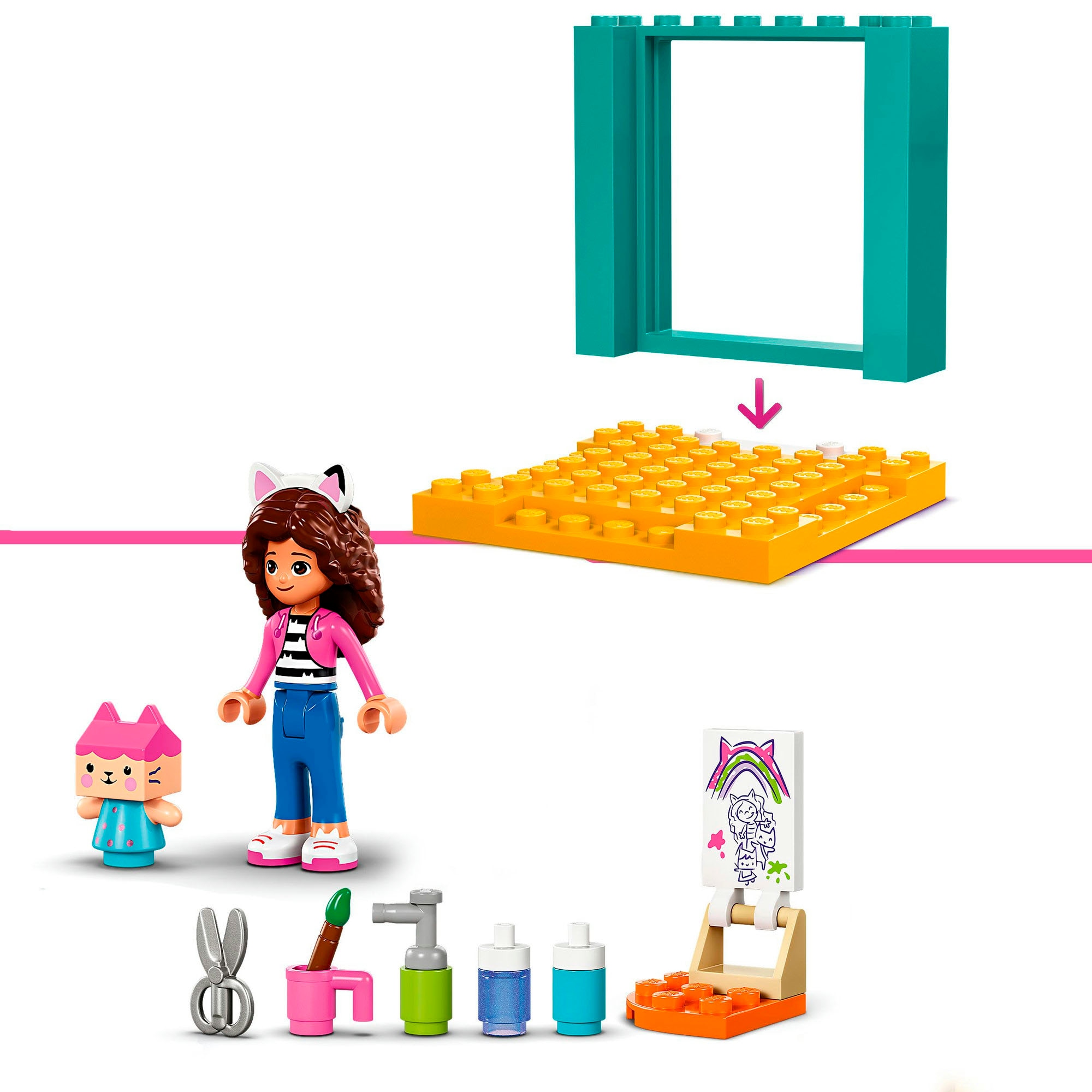 LEGO® Konstruktionsspielsteine »Bastelspaß mit Baby Box (10795), LEGO Gabby's Dollhouse«, (60 St.), Made in Europe
