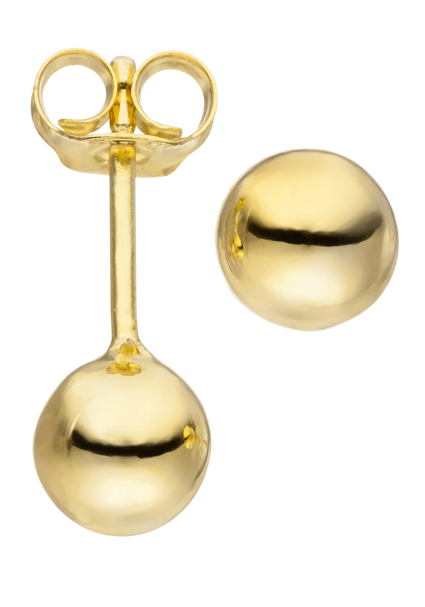 6 »Kugel-Ohrringe | JOBO kaufen Ohrstecker vergoldet BAUR 925 Paar mm«, Silber