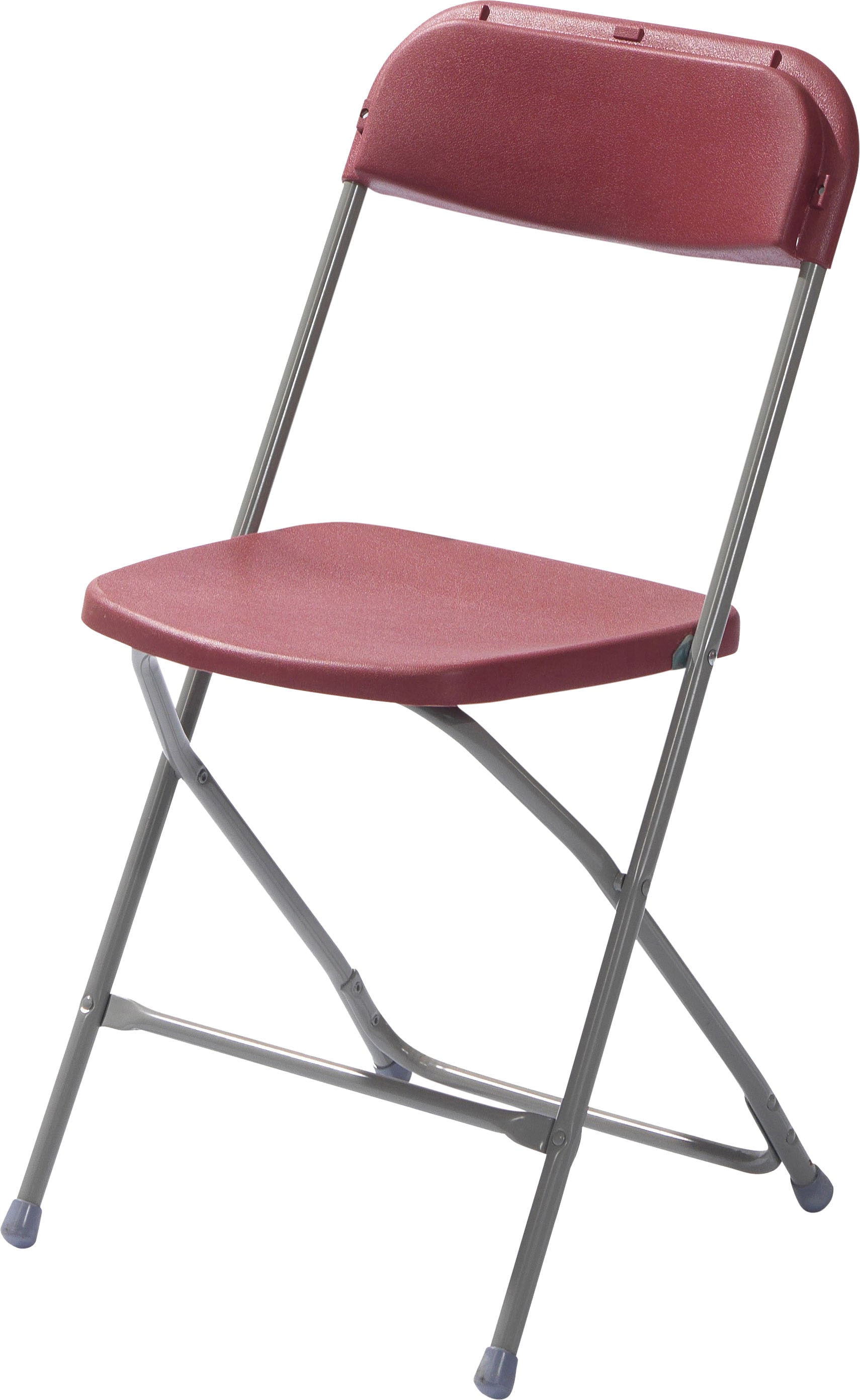 Essentials Klappstuhl "Budget" () 1 Stk. grau/bordeaux günstig online kaufen