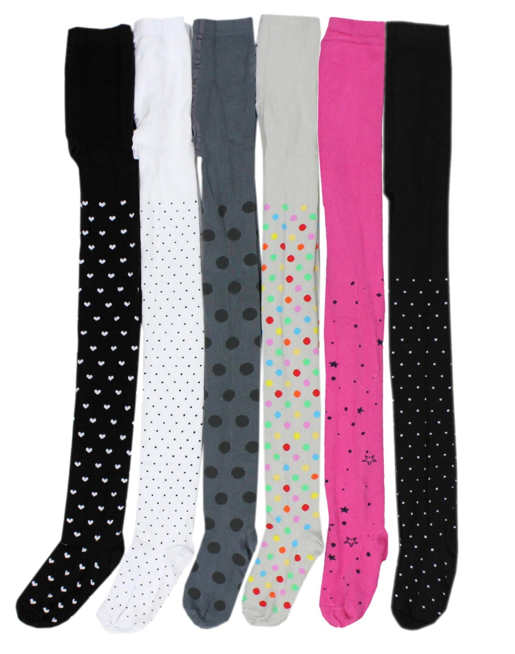 TupTam Strickstrumpfhose "Strumpfhose Mädchen Strickstrumpfhosen Bunt Gemustert 6er Pack"