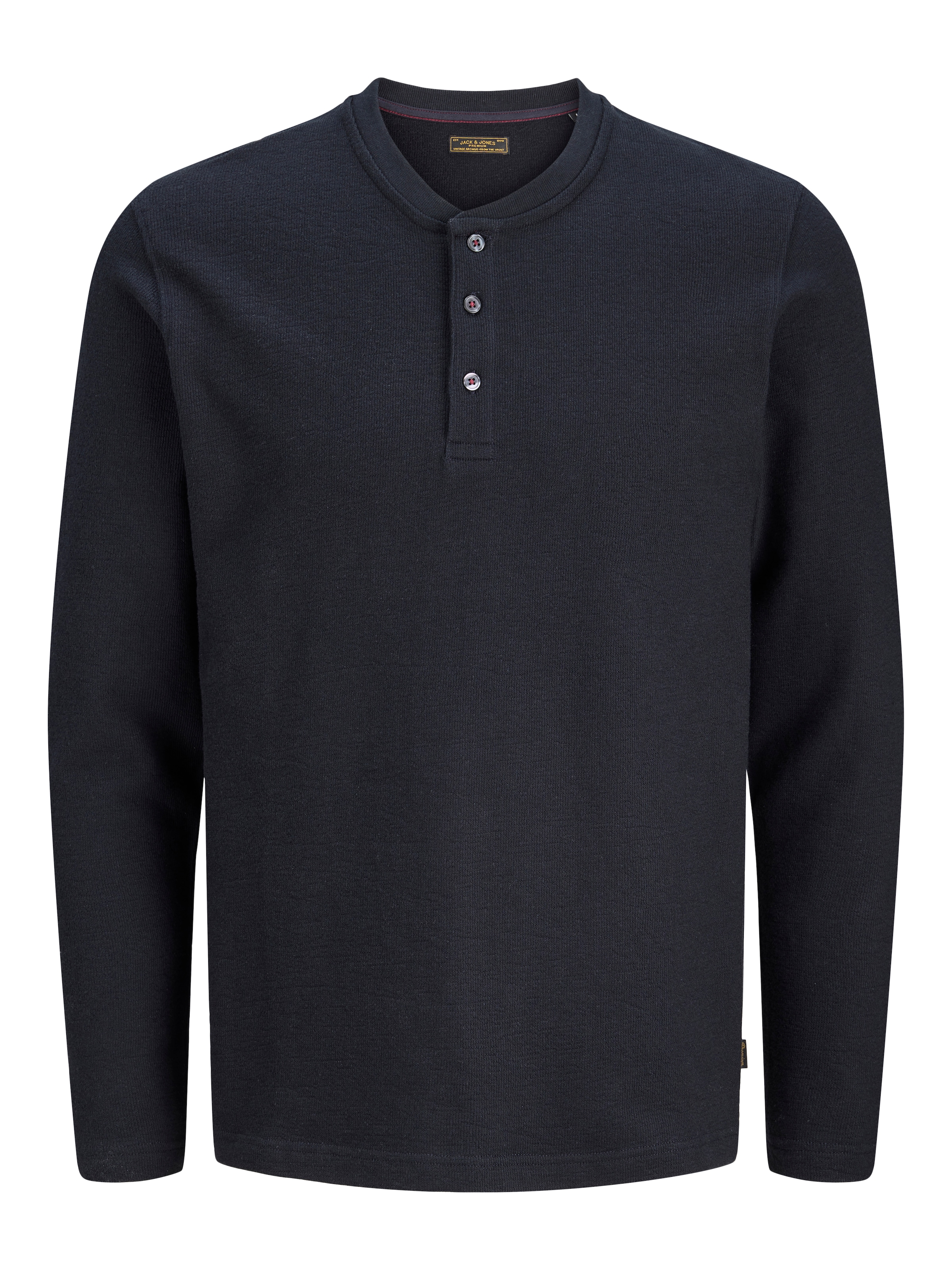 Jack & Jones Langarmshirt »JPRBLUASHER LS HENLEY TEE« Baumwolle, regular fit