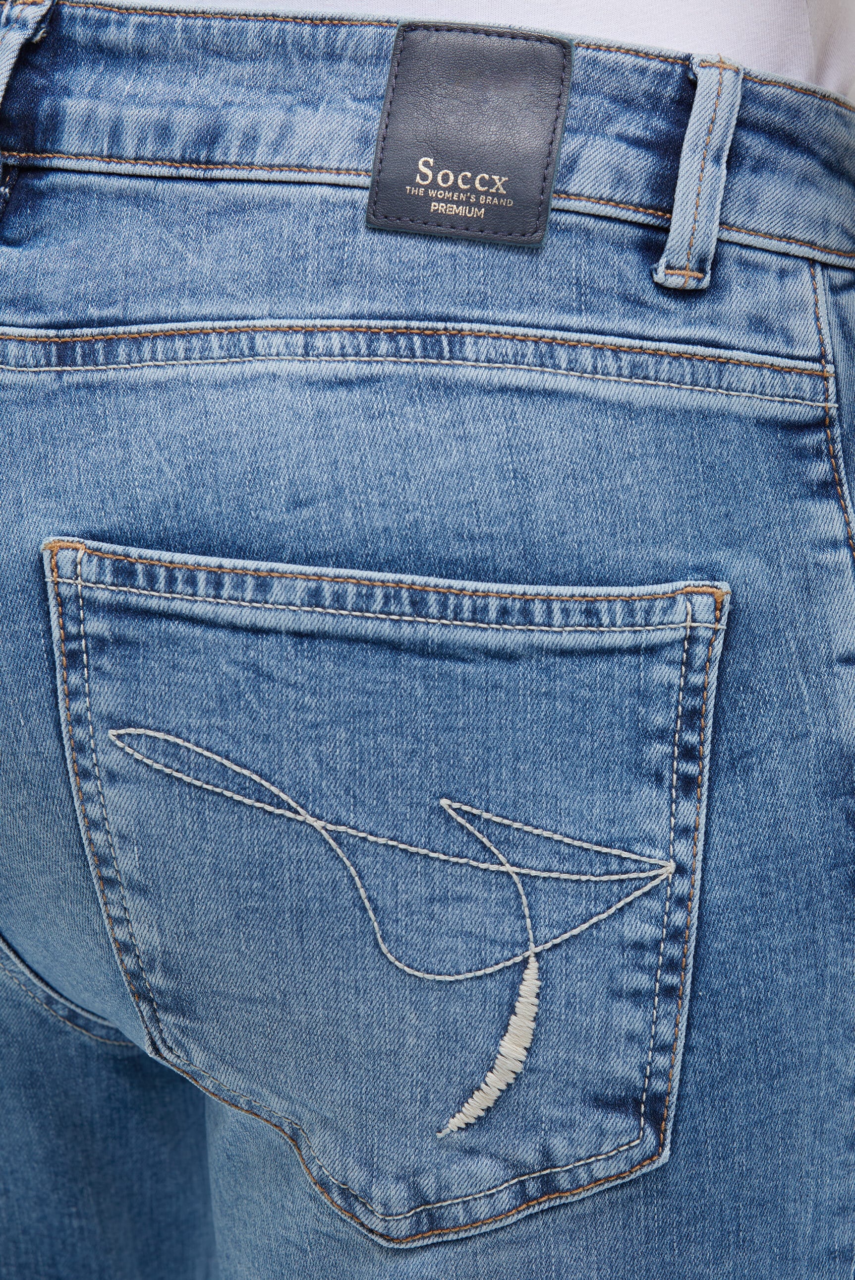 SOCCX Slim-fit-Jeans, mit normaler Leibhöhe