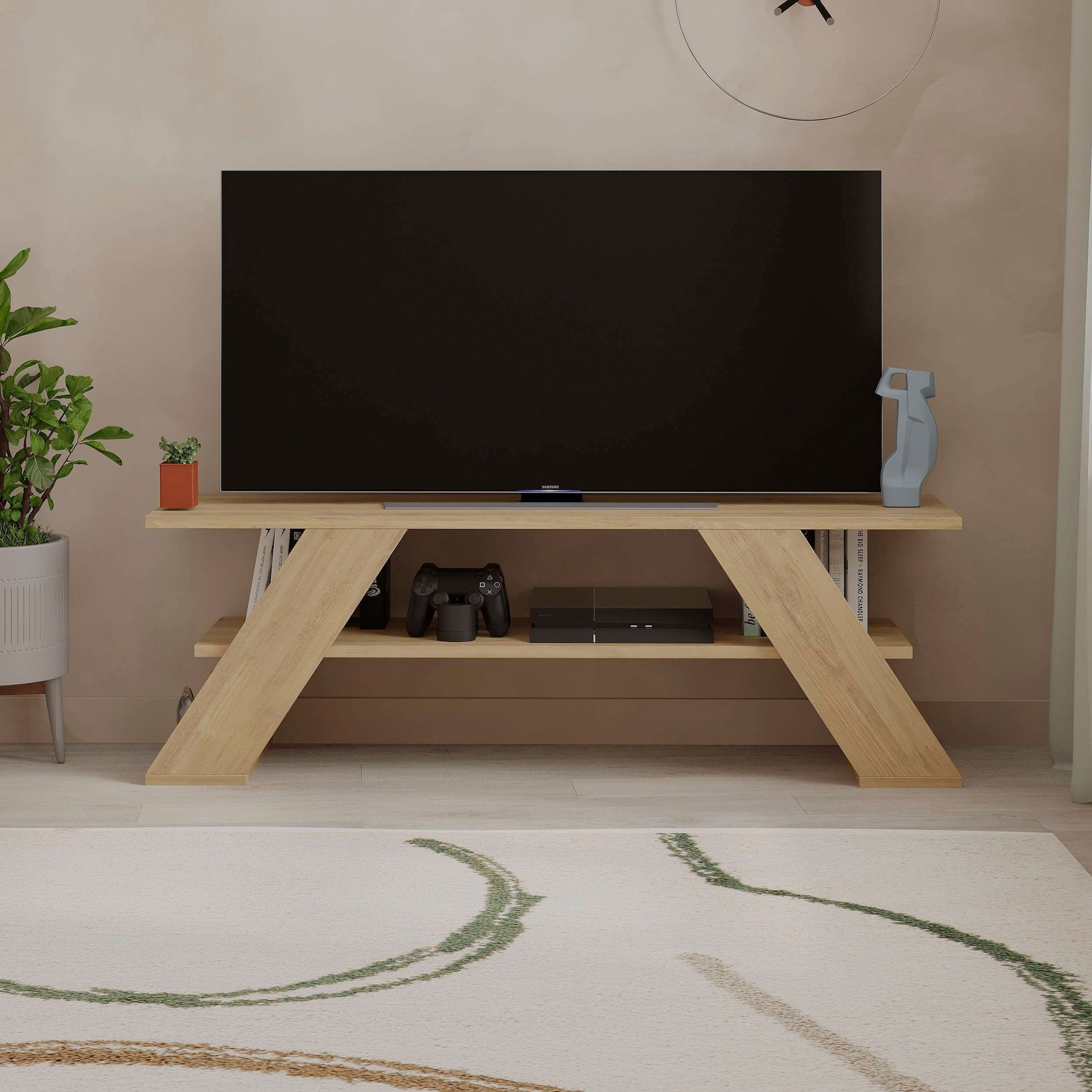 Decortie TV-Schrank »Farfalla TV Schrank«, (Packung), Einfache Montage,Platzsparend