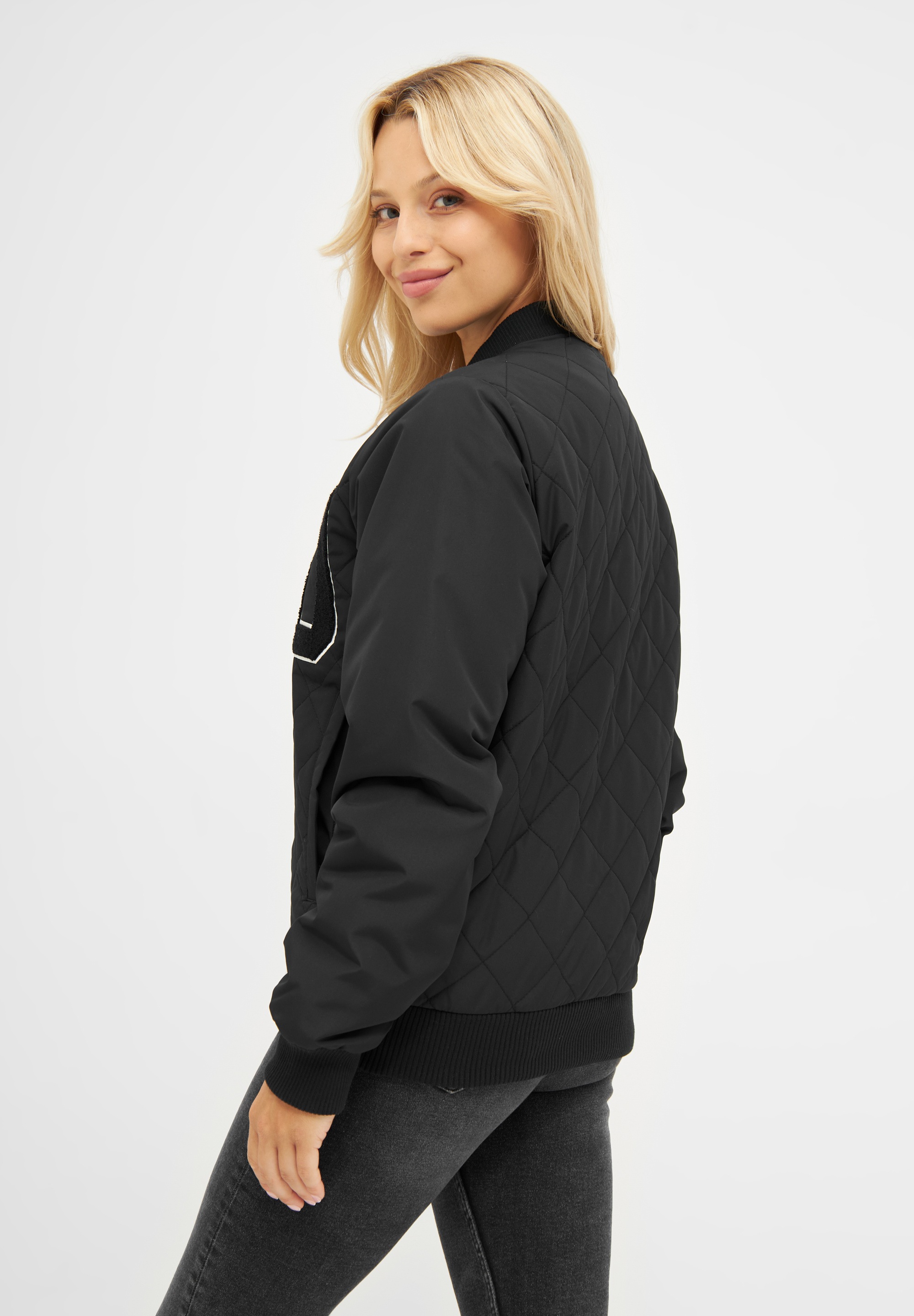 Derbe Collegejacke »Quiltby College«, ohne Kapuze, Unisex College Jacke aus nachhaltigen Materialien