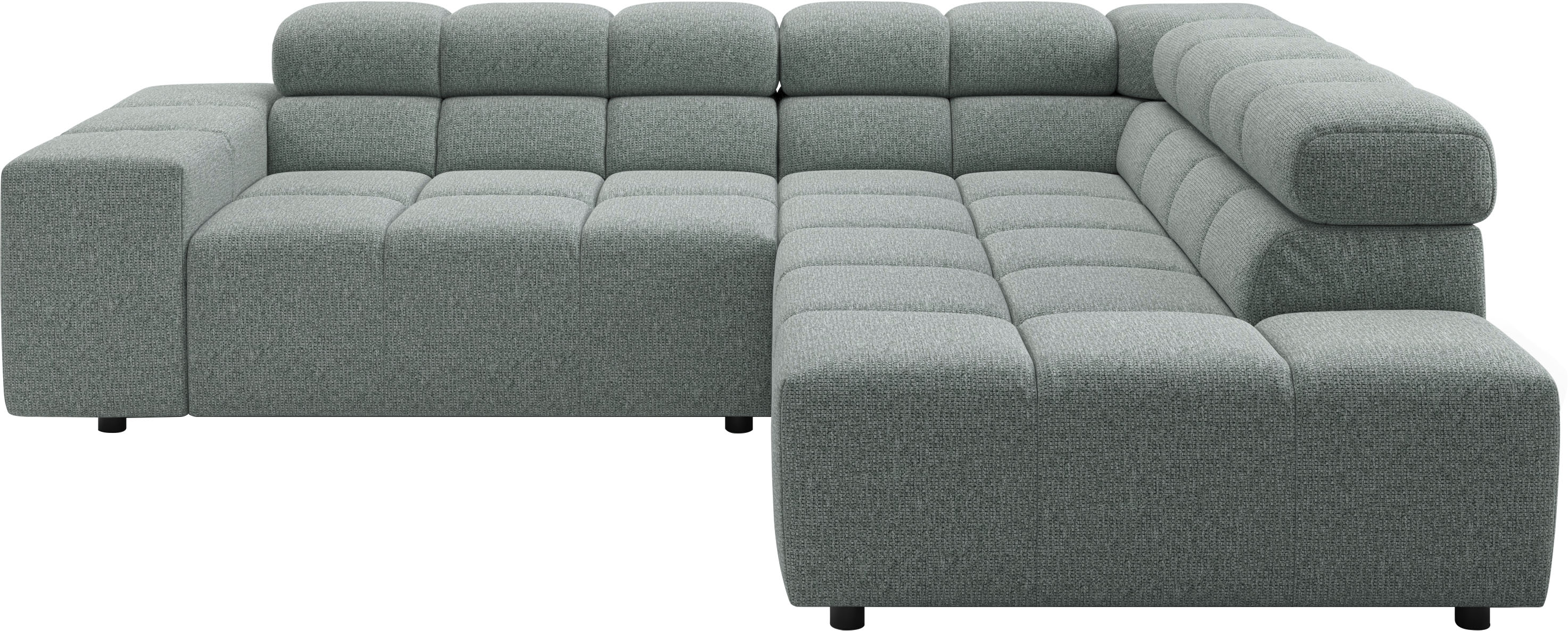 Home affaire Ecksofa "Ancona, Ecksofa, incl. Kopfteilverstellung, Breite 249 cm, L-Form" wahlweise elektrische Sitztiefenverstellung