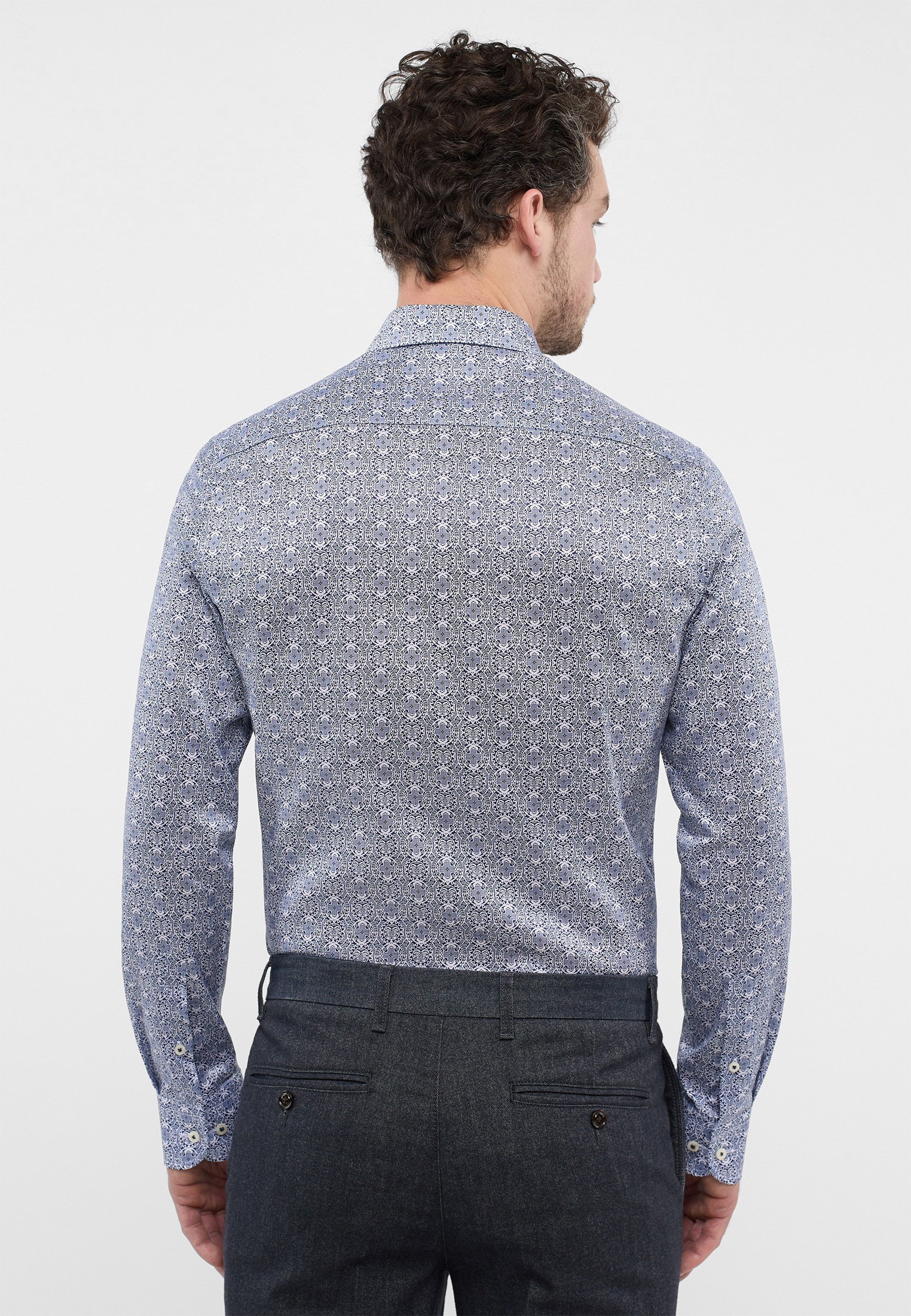 Eterna Langarmhemd "SLIM FIT" EASY IRON (bügelleicht) günstig online kaufen