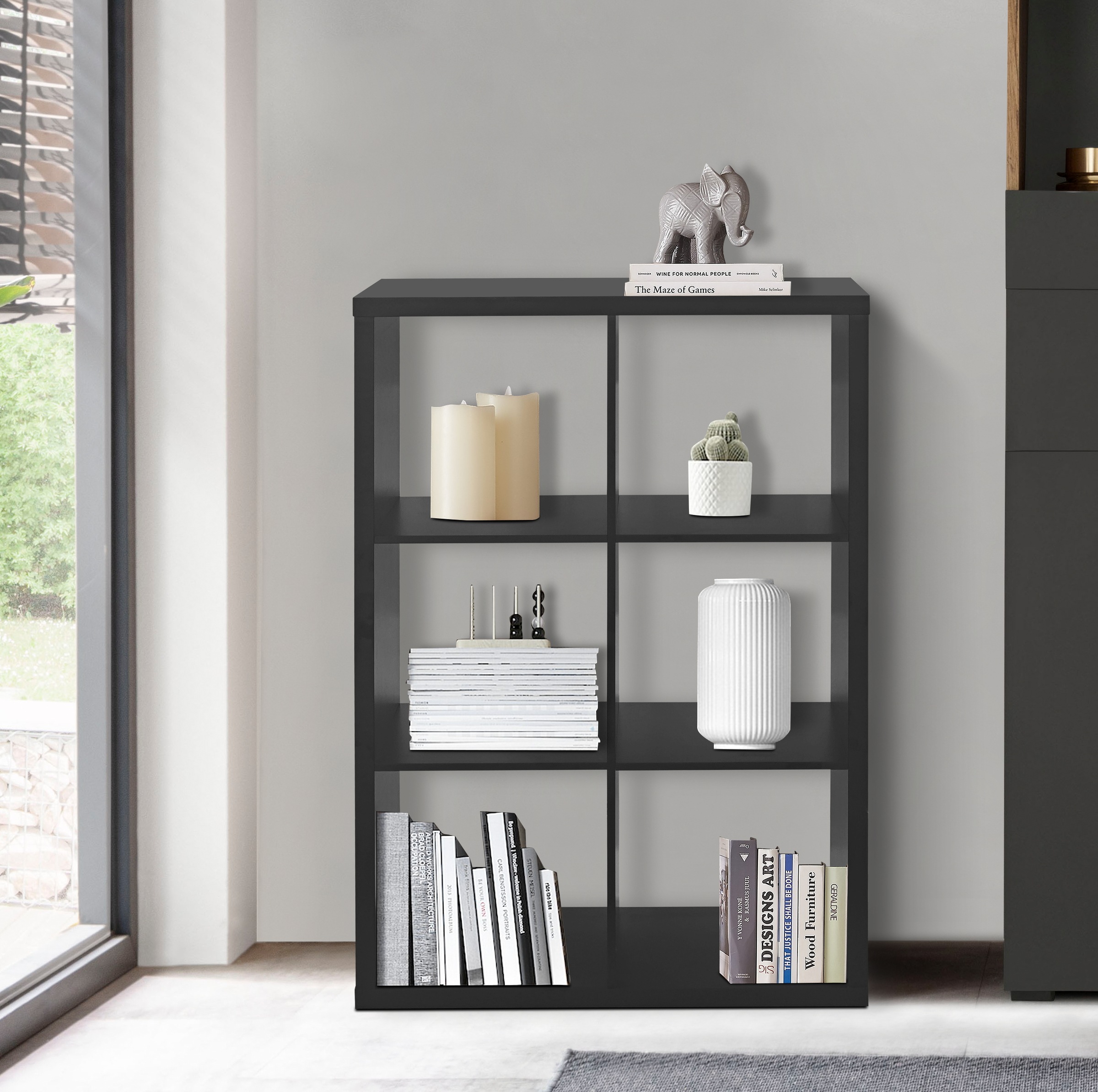 INOSIGN Bücherregal »IZOLA, Raumteiler, Aktenregal, Würfelregal,«, mit 6 oder 8 Fächern, quer und hoch stellbar, (B/T) 76x37 cm