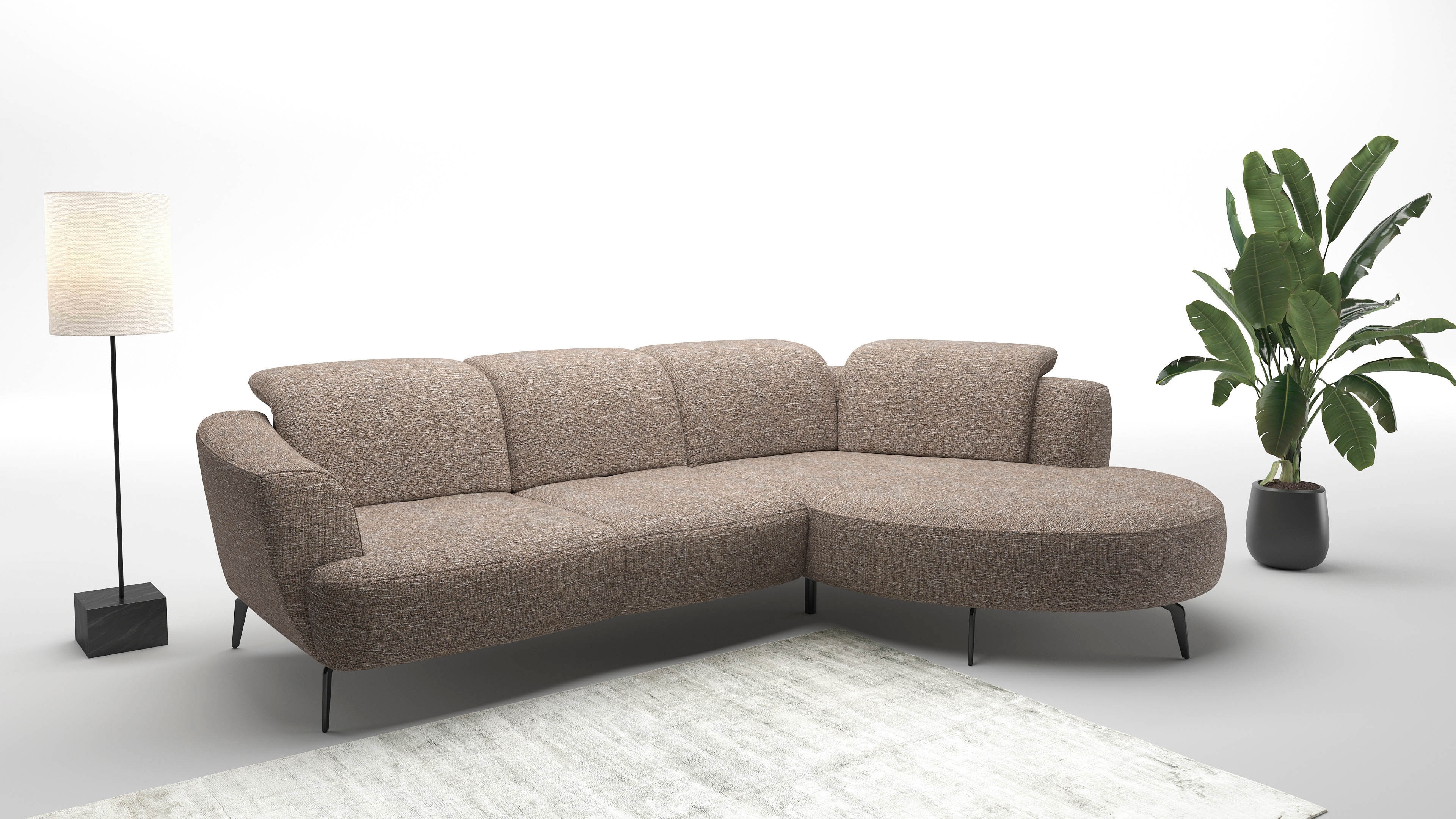sit&more Ecksofa "Zoe" ink.Sitztiefenverstellung, wahlweise mit Kopfteilverstellung