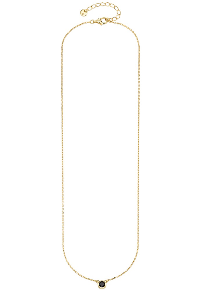 HECHTER PARIS Kette mit Anhänger »Schmuck Geschenk Silber 925 Halsschmuck Halskette Ankerkette Solitär«, mit Zirkonia (synth.)