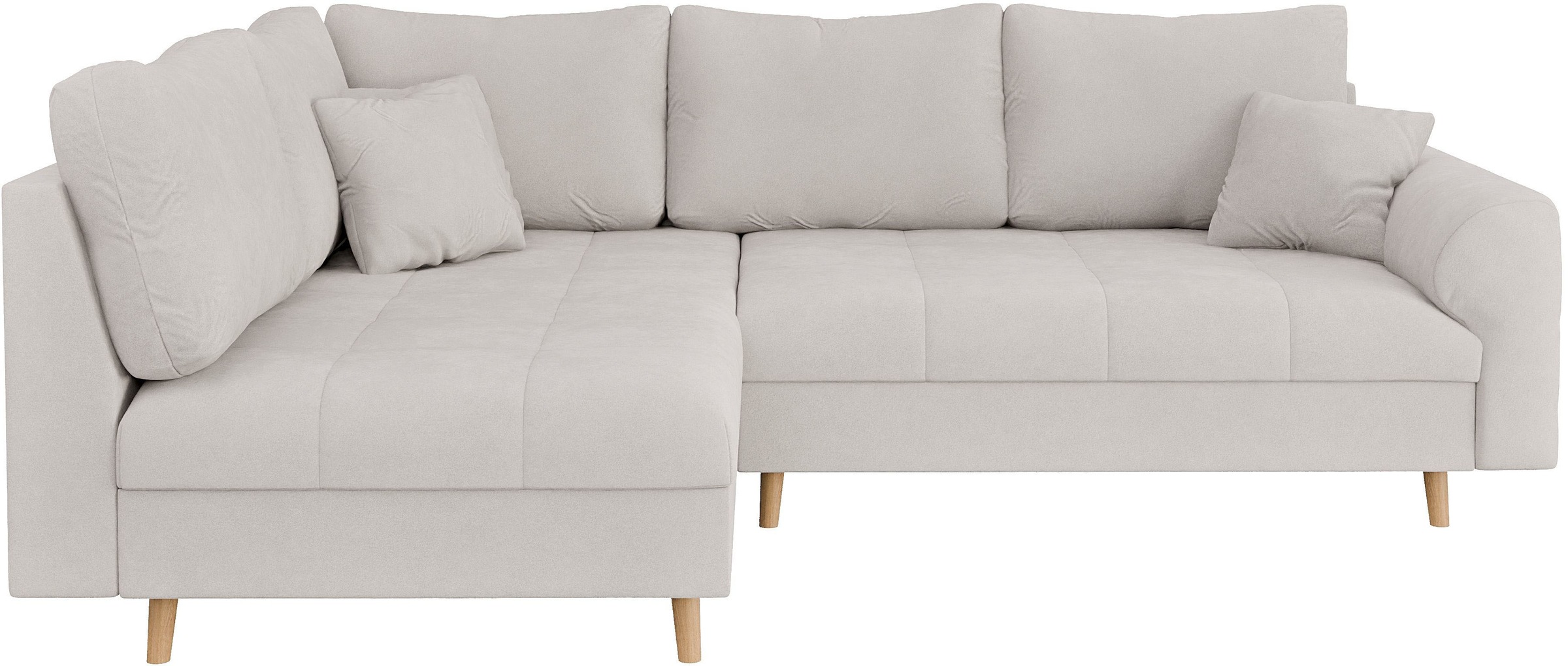 Home affaire Ecksofa "CHARRE L-Form mit Ottomane, Maße B/T/H: 231/161/81 cm günstig online kaufen