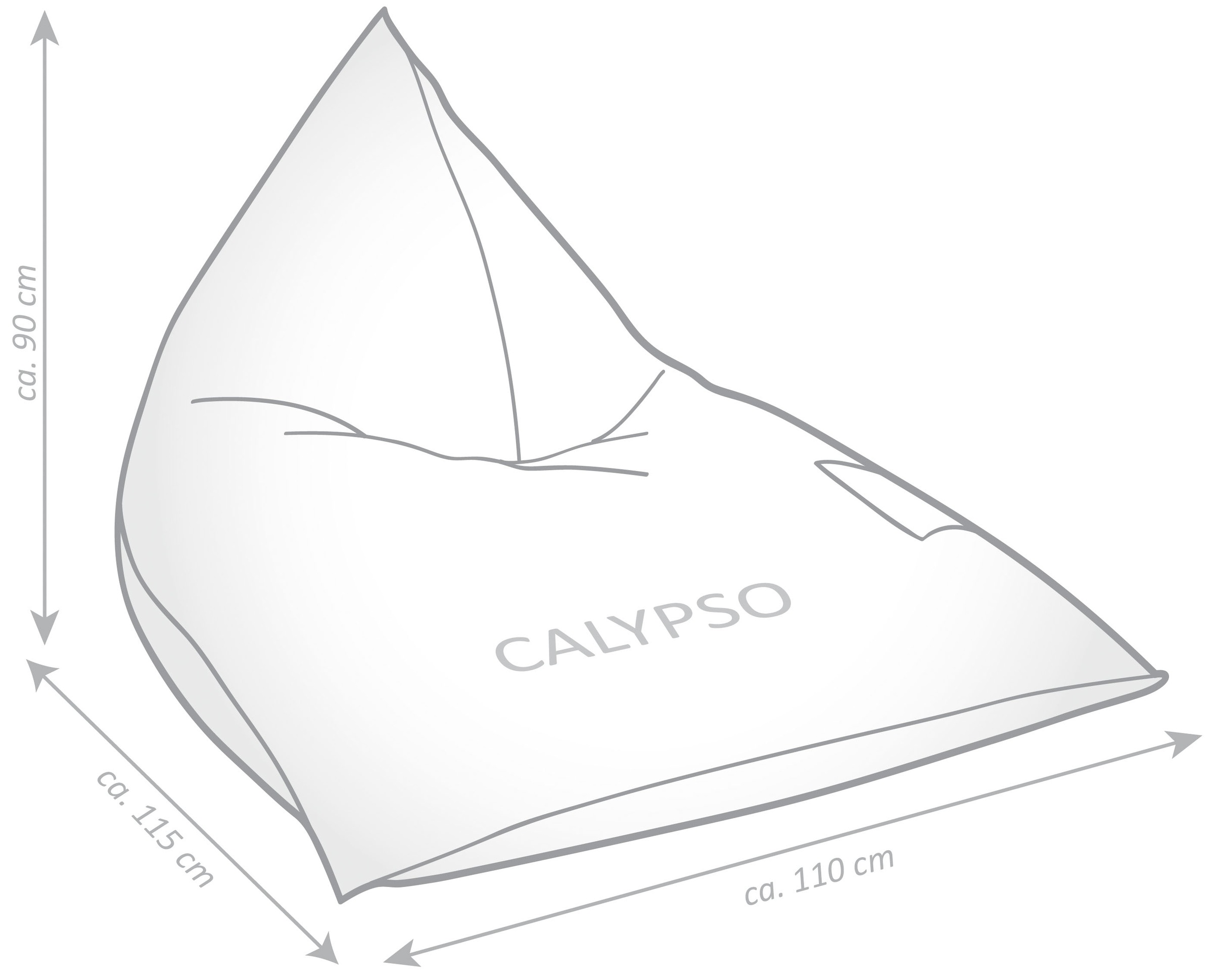 Magma Heimtex Sitzsack »SANTORIN Calypso« 1 Stk. tlg.