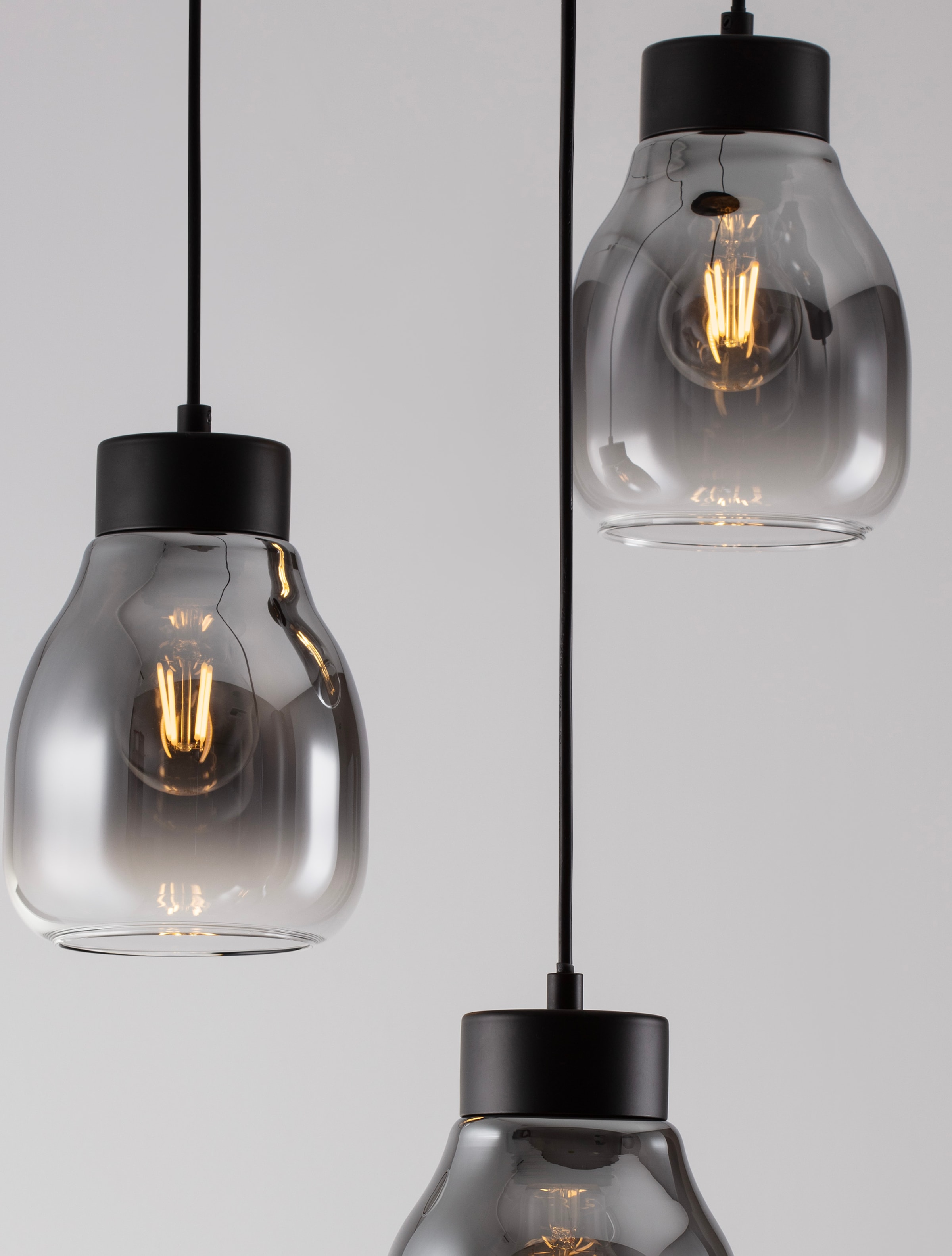 Nova Luce Pendelleuchte »BLACU«, 3 flammig