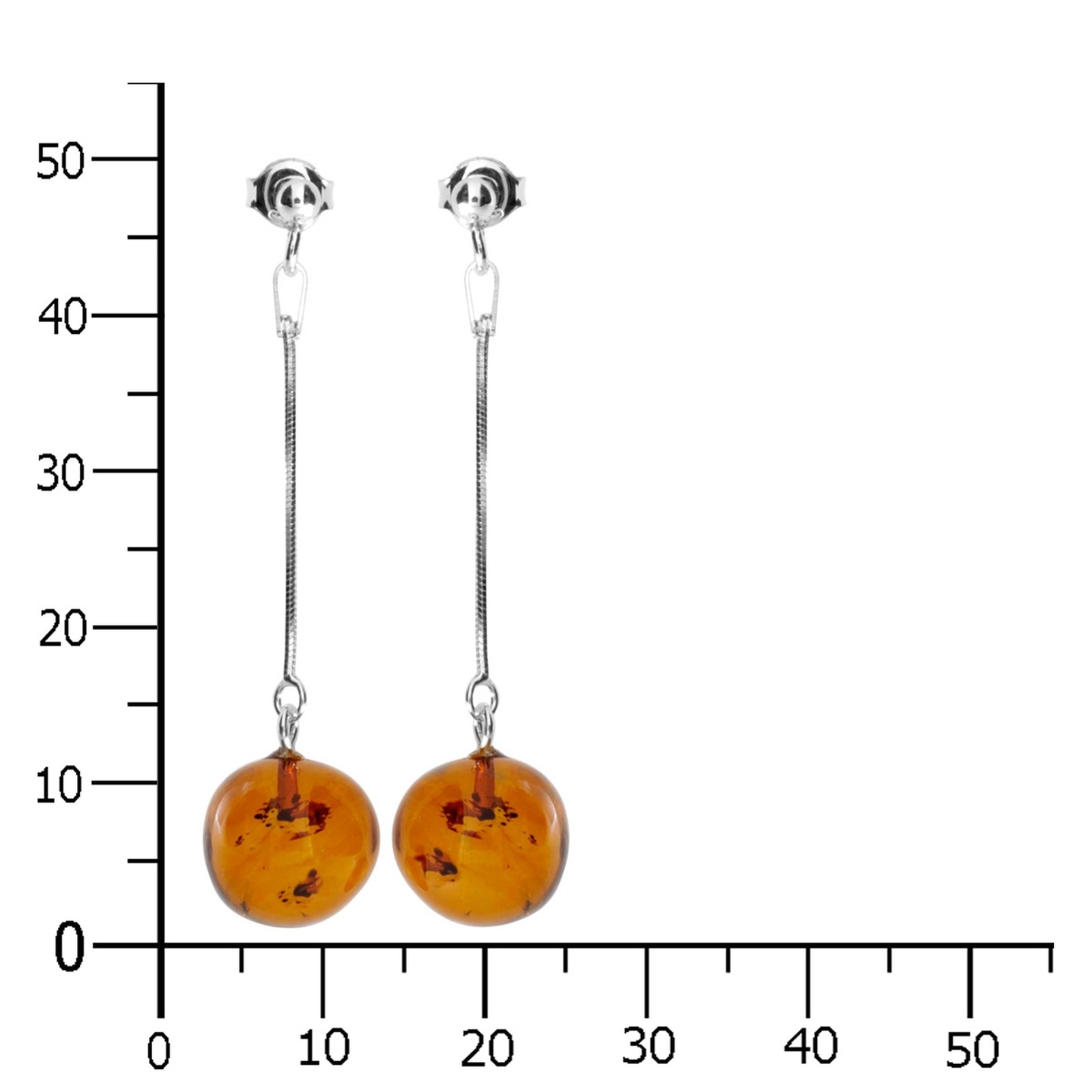 Ostsee-Schmuck Classic 9mm Earrings White 2