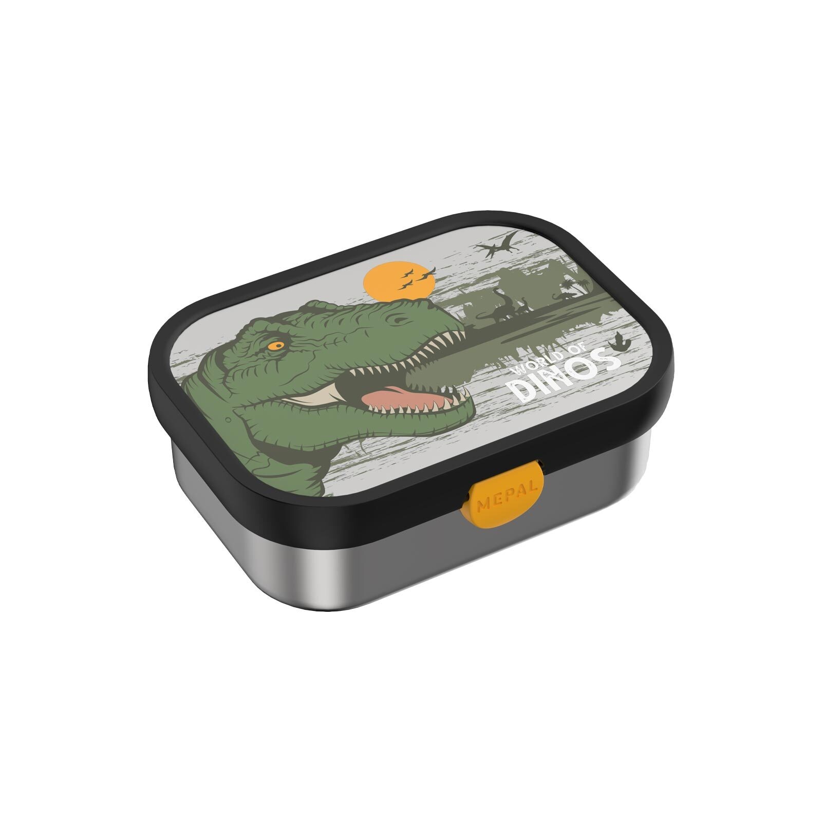Mepal Lunchbox "Edelstahl-Brotdose mit Gabel Campus 18 x 13 cm" Spülmaschinenfest