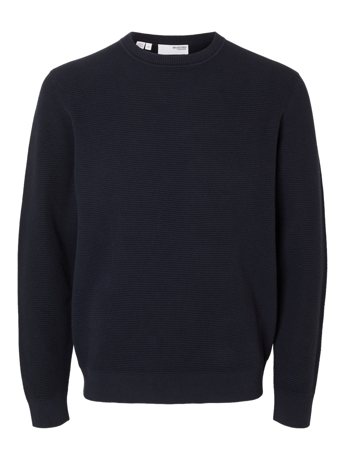 SELECTED HOMME Strickpullover »SLHROSS LS KNIT STRUCTURE CREW NECK NOOS«