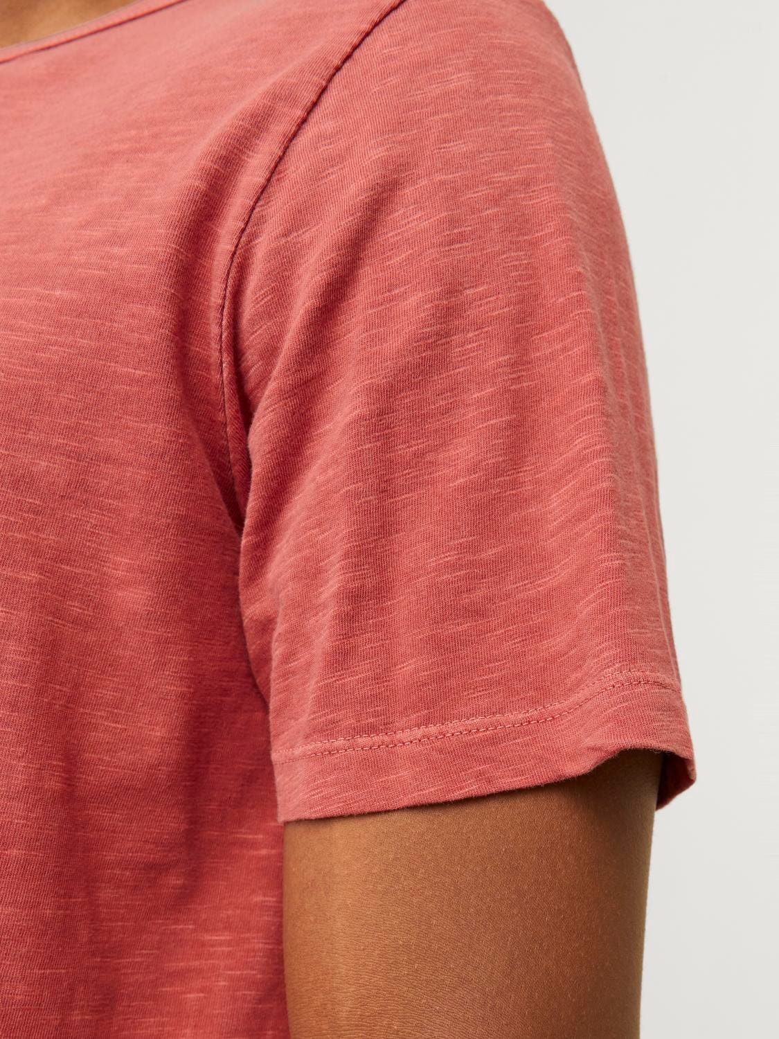 Jack & Jones T-Shirt »JJESPLIT NECK TEE SS NOOS«, mit V-Ausschnitt