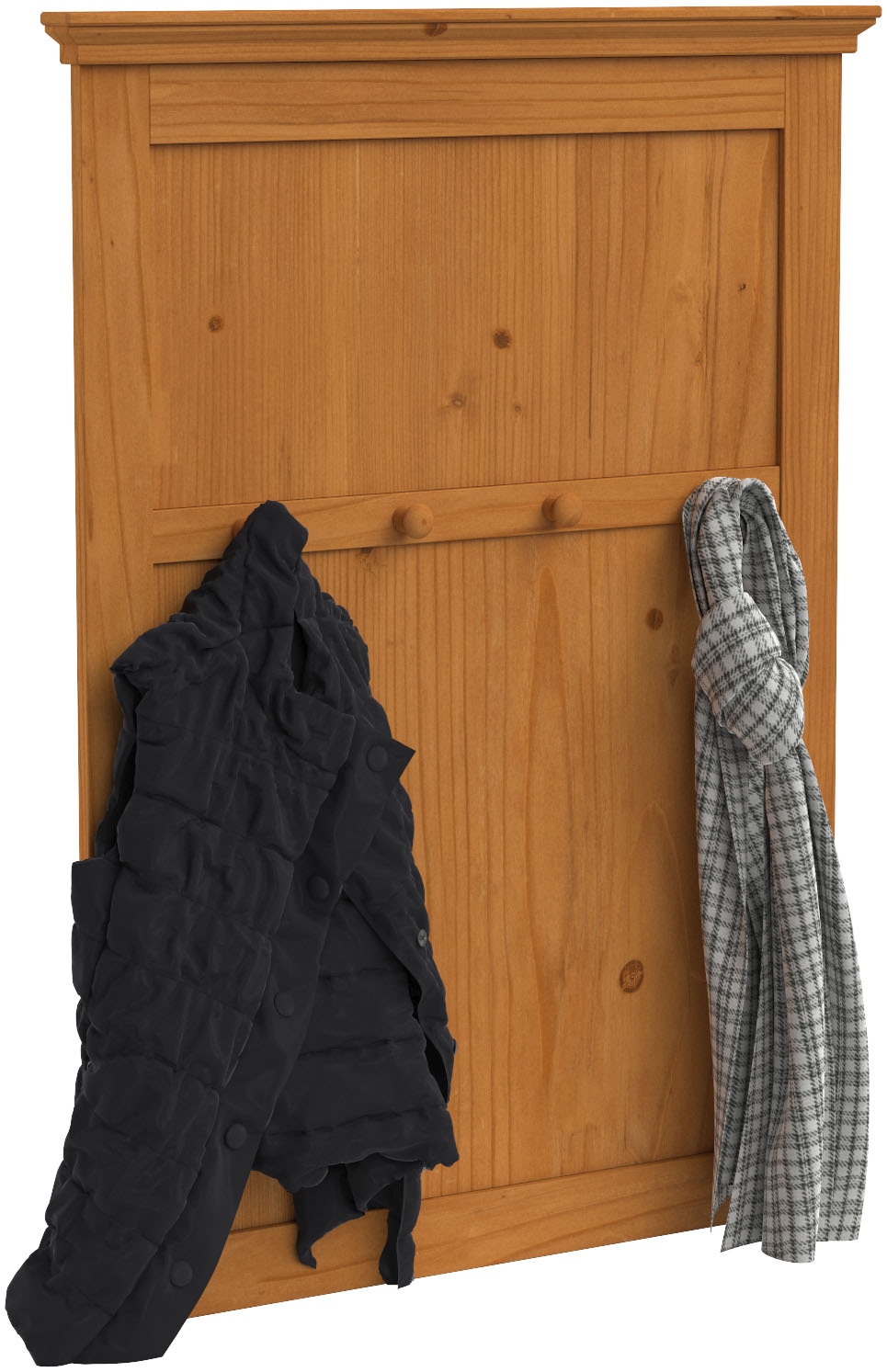 Home affaire Garderobenpaneel »Selma«, aus massivem Kiefernholz, Höhe 105 cm, Breite 80 cm