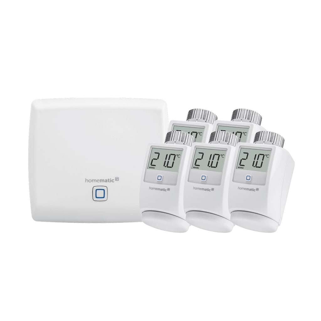 Homematic IP Heizkörperthermostat »SET: Access Point + 5St. heizkörperthermostat«