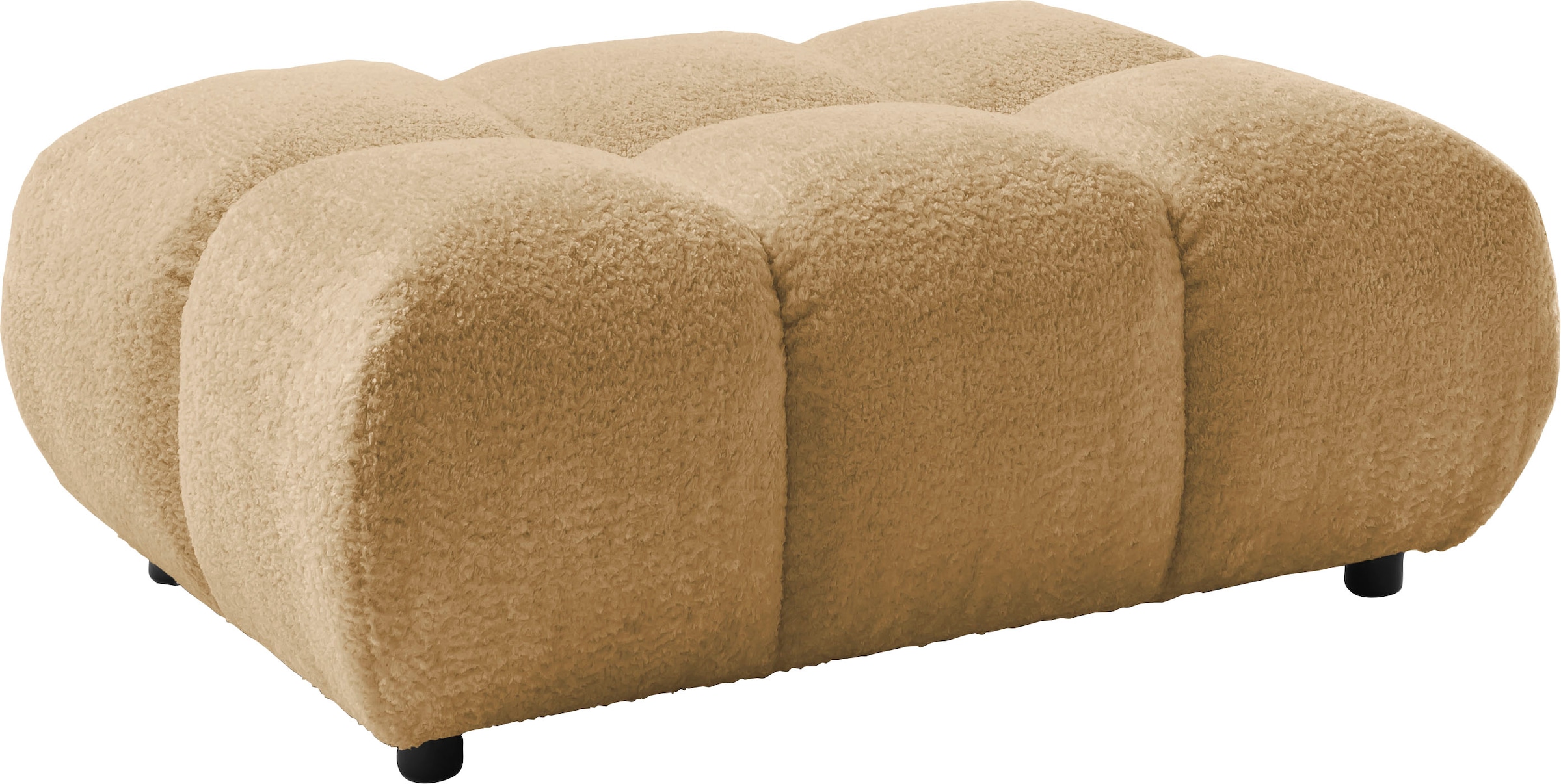 Home affaire Polsterhocker "Cozy Bubble, mit eleganter Steppung, weich gepolstert, 108x73 cm" 1 Stk. tlg. passend zum Sofa und dem drehbaren Sessel der Graceland-Serie